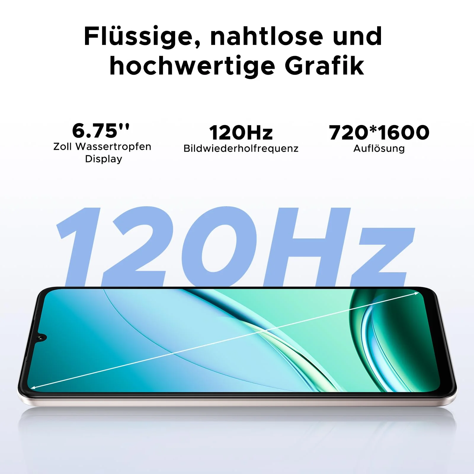 DOOGEE Note 59 Pro 5G Android 16 Handy Ohne Vertrag, 32 GB RAM + 256 GB ROM/TF 2 TB, 6250mAh Akku Smartphone, 120 Hz Display + 6,75 Zoll HD, 16 MP AI Kamera, 4K Video/NFC/Dual SIM/Face ID/Widevine L1 - Image 5