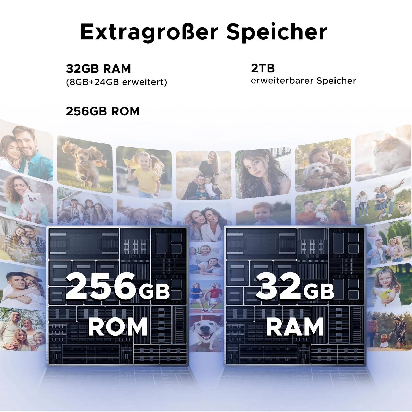 DOOGEE Note 59 Pro 5G Android 16 Handy Ohne Vertrag, 32 GB RAM + 256 GB ROM/TF 2 TB, 6250mAh Akku Smartphone, 120 Hz Display + 6,75 Zoll HD, 16 MP AI Kamera, 4K Video/NFC/Dual SIM/Face ID/Widevine L1 - Image 8