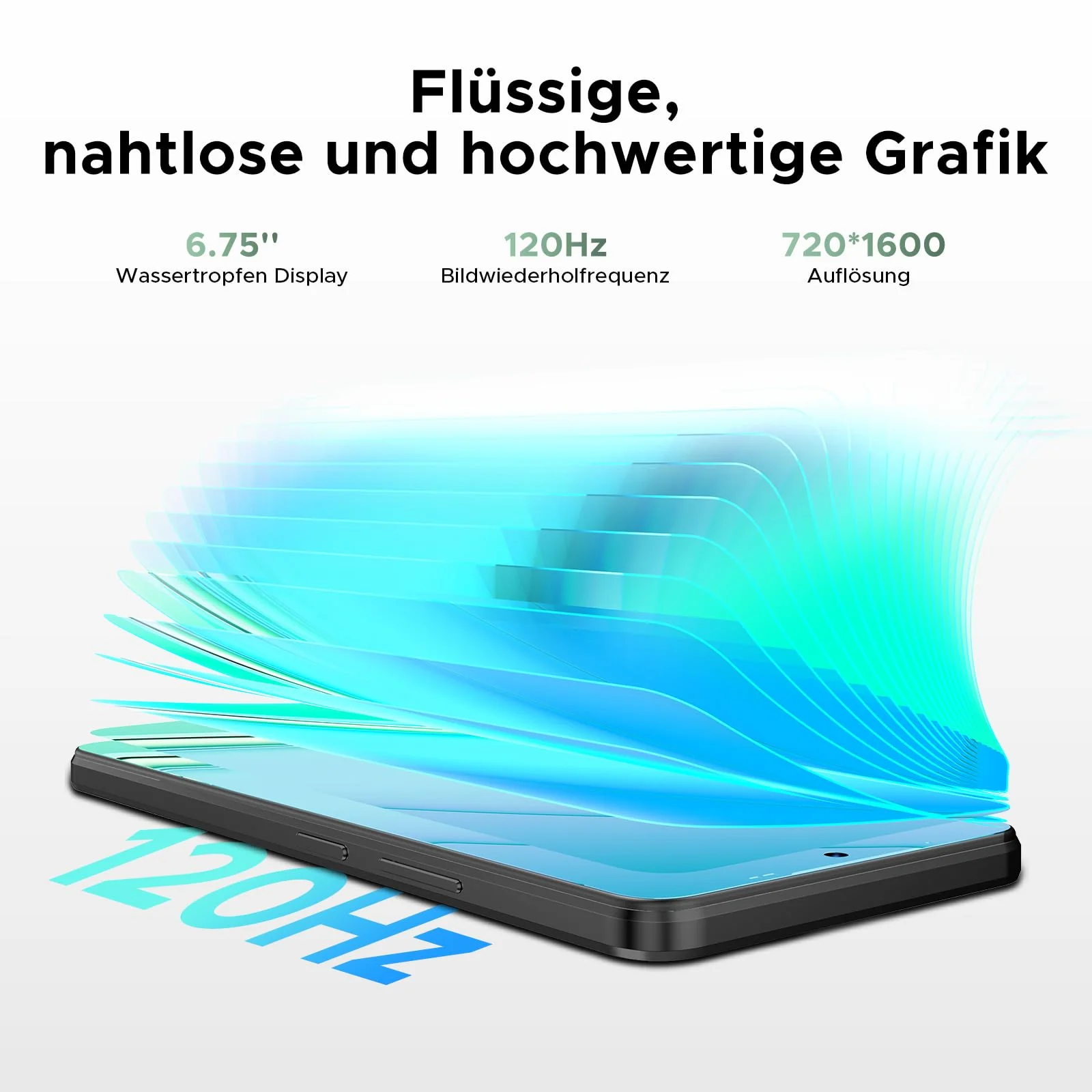 DOOGEE Note 59 Pro 5G Handy Ohne Vertrag, 32 GB RAM + 256 GB ROM/TF 2 TB, 6250mAh Akku Smartphone, 120 Hz Display + 6,75 Zoll HD, 16 MP AI Kamera, 4K Video/NFC/Dual SIM/Face ID/Widevine L1 - Image 3