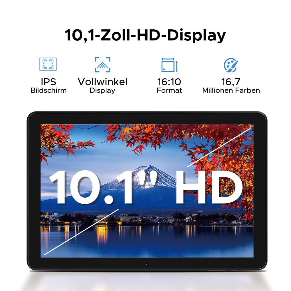 DOOGEE T10W Android 15 Tablet 10 Zoll 16GB RAM +128GB ROM (2TB TF) 2025 Neueste Tablet mit SIM Card Slot, 8000mAh Gaming Tablets Android 4G LTE/5G WiFi, Dual Kamera, BT5.0/ OTG/Face ID/USB Type C - Image 6