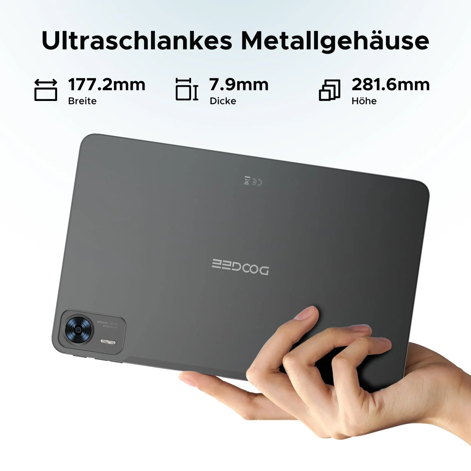 DOOGEE T36 Android 15 Tablet 12 Zoll, 32GB+256 GB/2TB TF, 2,4K 90Hz Display Tablet mit SIM Card Slot, WidevineL1, T620 Octa-Core, 8800mAh Tablets, Dual 4G LTE+5G WiFi, Face ID/BT5.0/OTG - Image 2