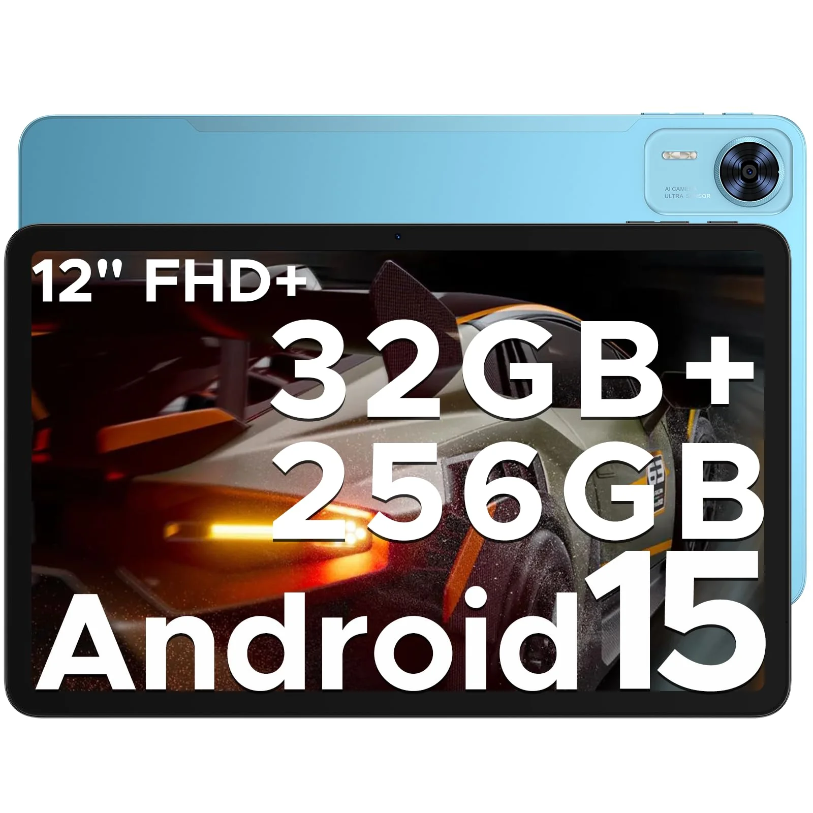 DOOGEE T36 Tablet 12 Zoll Android 15, 32 GB+256 GB/2 TB TF T620 Octa-Core, 2,4K 90 Hz Display, 8800 mAh, Gaming Tablet mit SIM Card Slot, 4G LTE, Bluetooth 5.0+5G WiFi, Metallgehäuse - Blau