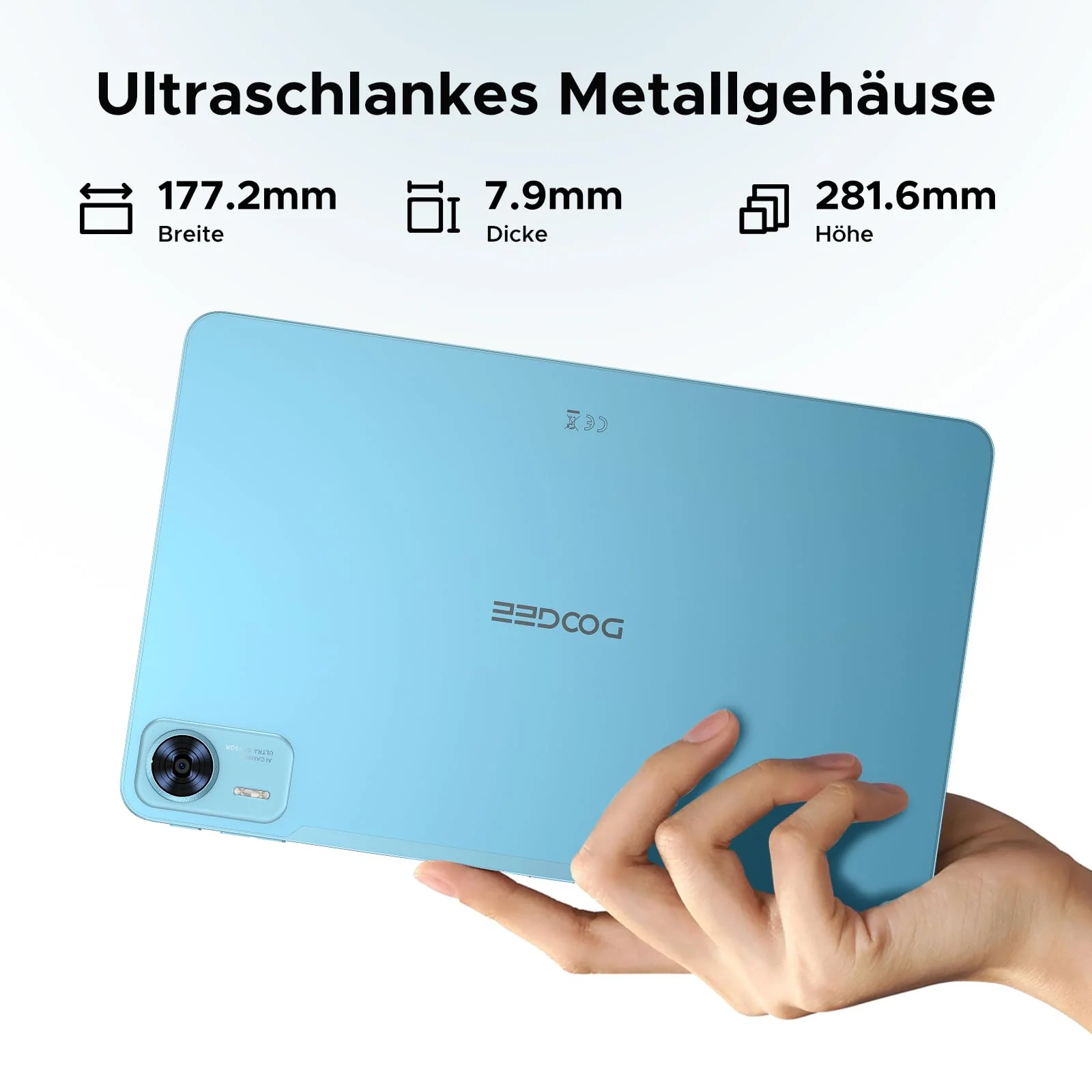 DOOGEE T36 Tablet 12 Zoll Android 15, 32 GB+256 GB/2 TB TF T620 Octa-Core, 2,4K 90 Hz Display, 8800 mAh, Gaming Tablet mit SIM Card Slot, 4G LTE, Bluetooth 5.0+5G WiFi, Metallgehäuse - Blau - Image 3