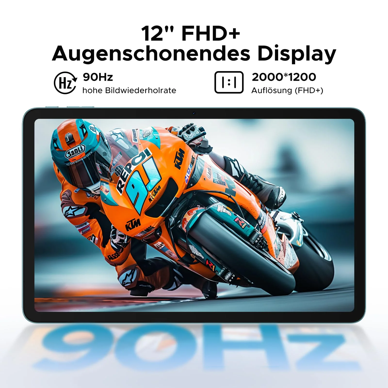 DOOGEE T36 Tablet 12 Zoll Android 15, 32 GB+256 GB/2 TB TF T620 Octa-Core, 2,4K 90 Hz Display, 8800 mAh, Gaming Tablet mit SIM Card Slot, 4G LTE, Bluetooth 5.0+5G WiFi, Metallgehäuse - Blau - Image 7