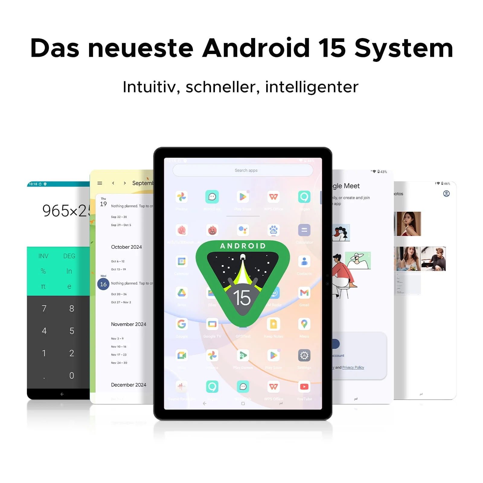 DOOGEE T36 Tablet 12 Zoll Android 15, 32 GB+256 GB/2 TB TF T620 Octa-Core, 2,4K 90 Hz Display, 8800 mAh, Gaming Tablet mit SIM Card Slot, 4G LTE, Bluetooth 5.0+5G WiFi, Metallgehäuse - Blau - Image 8