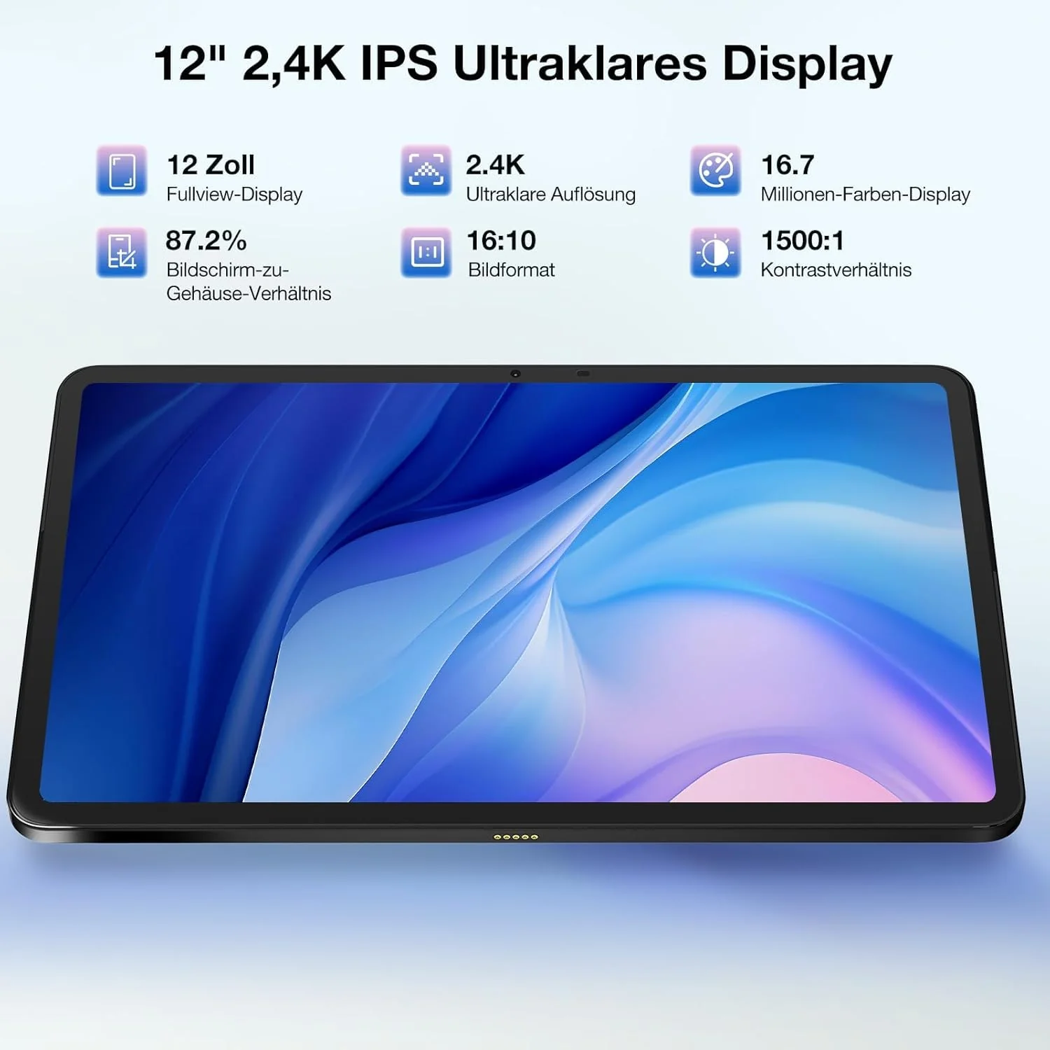 DOOGEE T40 PRO Android 15 Tablet 12 Zoll – 2025 Neues Tablet mit Tastatur/Stift/Maus/Hülle, Helio G99, 10800 mAh, 20(8+12) GB RAM +512GB ROM(2TB TF), 2.4K Display, 16MP, 4G LTE, Dual SIM, Octa-Core - Image 6