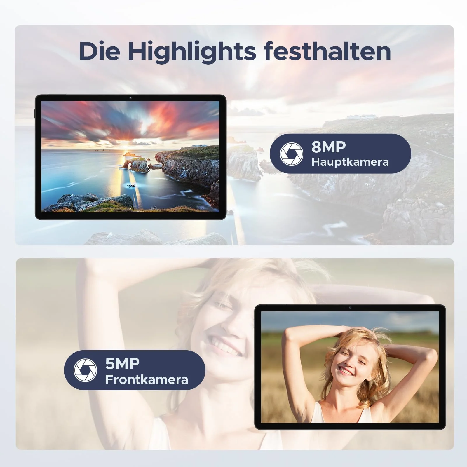 DOOGEE Tab A9 Pro Android 15 Tablet 10 Zoll 20GB RAM + 128GB ROM(2TB TF) Unisoc T310 6580mAh 8MP + 5MP Tablet mit Tastatur, Stift, Maus, Hülle, Schutzfolie/Face ID/ 5G WiFi/ 3,5mm Kopfhörerbuchse - Image 4