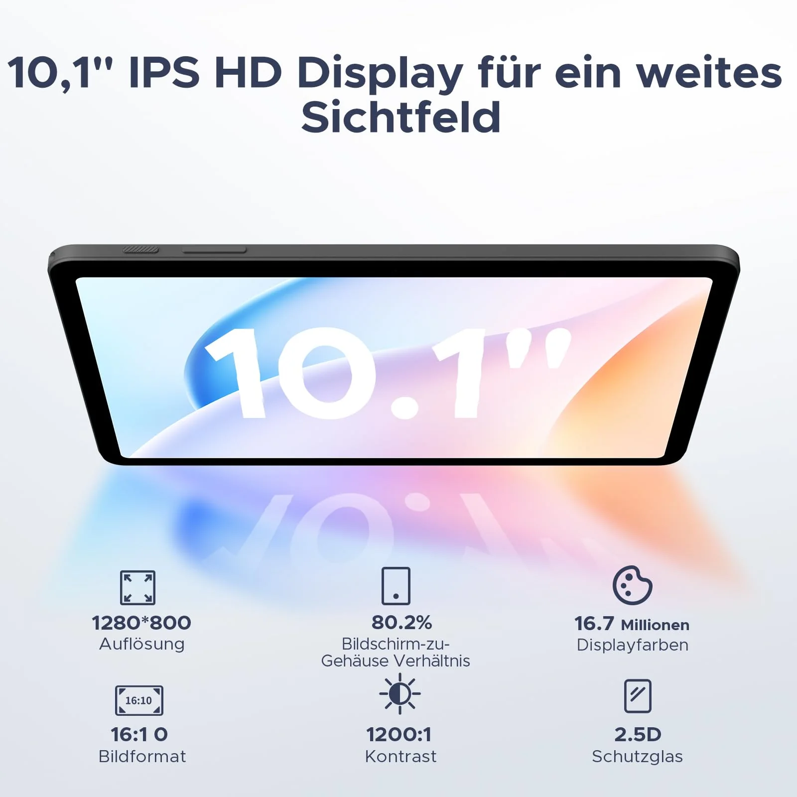 DOOGEE Tab A9 Pro Android 15 Tablet 10 Zoll 20GB RAM + 128GB ROM(2TB TF) Unisoc T310 6580mAh 8MP + 5MP Tablet mit Tastatur, Stift, Maus, Hülle, Schutzfolie/Face ID/ 5G WiFi/ 3,5mm Kopfhörerbuchse - Image 6