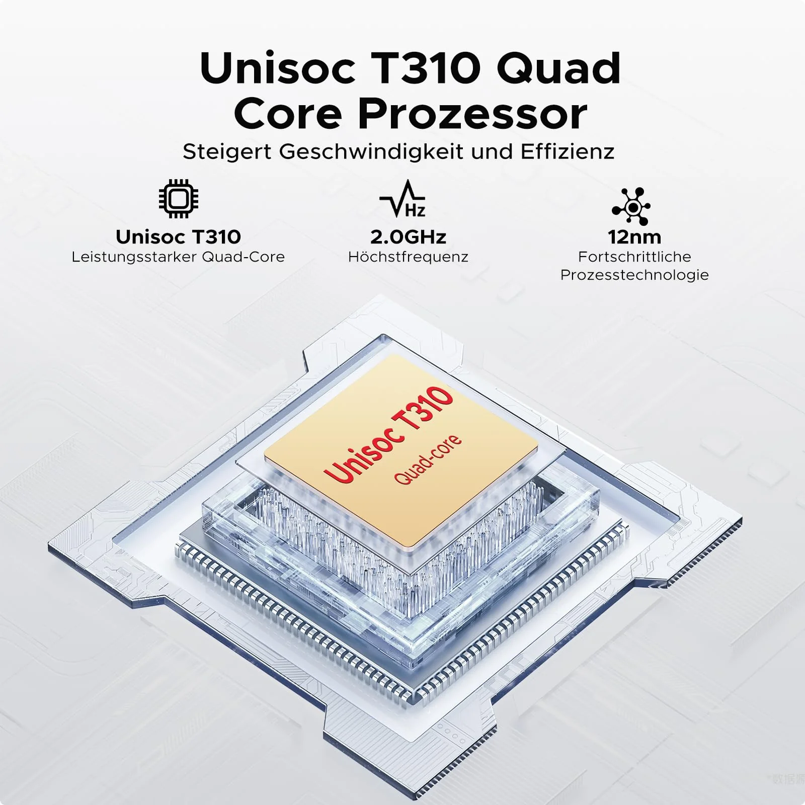 DOOGEE Tab A9 Tablet 10 Zoll Android 15, 12GB RAM+64GB ROM(TF 2TB) Gaming Tablet, 6580mAh, Unisoc T310, Dual Speaker, 5G WiFi, 8MP Kamera, Type-C, GMS, Bluetooth 5.0, Face ID, 3.5mm Kopfhöreranschluss - Image 8