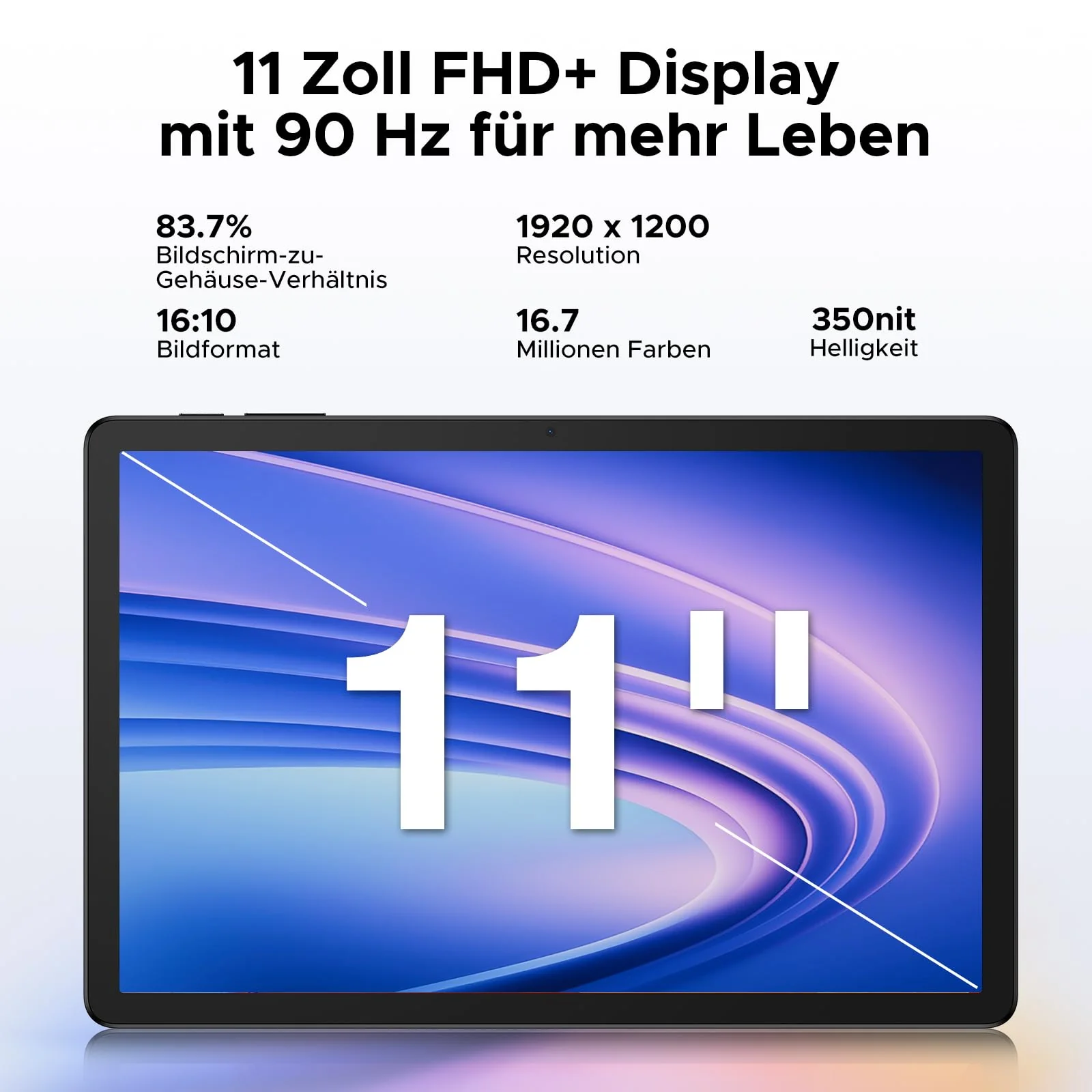 DOOGEE TAB G6+ Android 15 Tablet 11 Zoll, FHD+, 32GB RAM + 256GB ROM, 8000mAh Akku, Gemini AI, 4G LTE, Unisoc T7280 Octa-Core, Widevine L1, Tablet mit Tastatur/Stift/SIM Card Slot/Maus/Hülle - Image 8