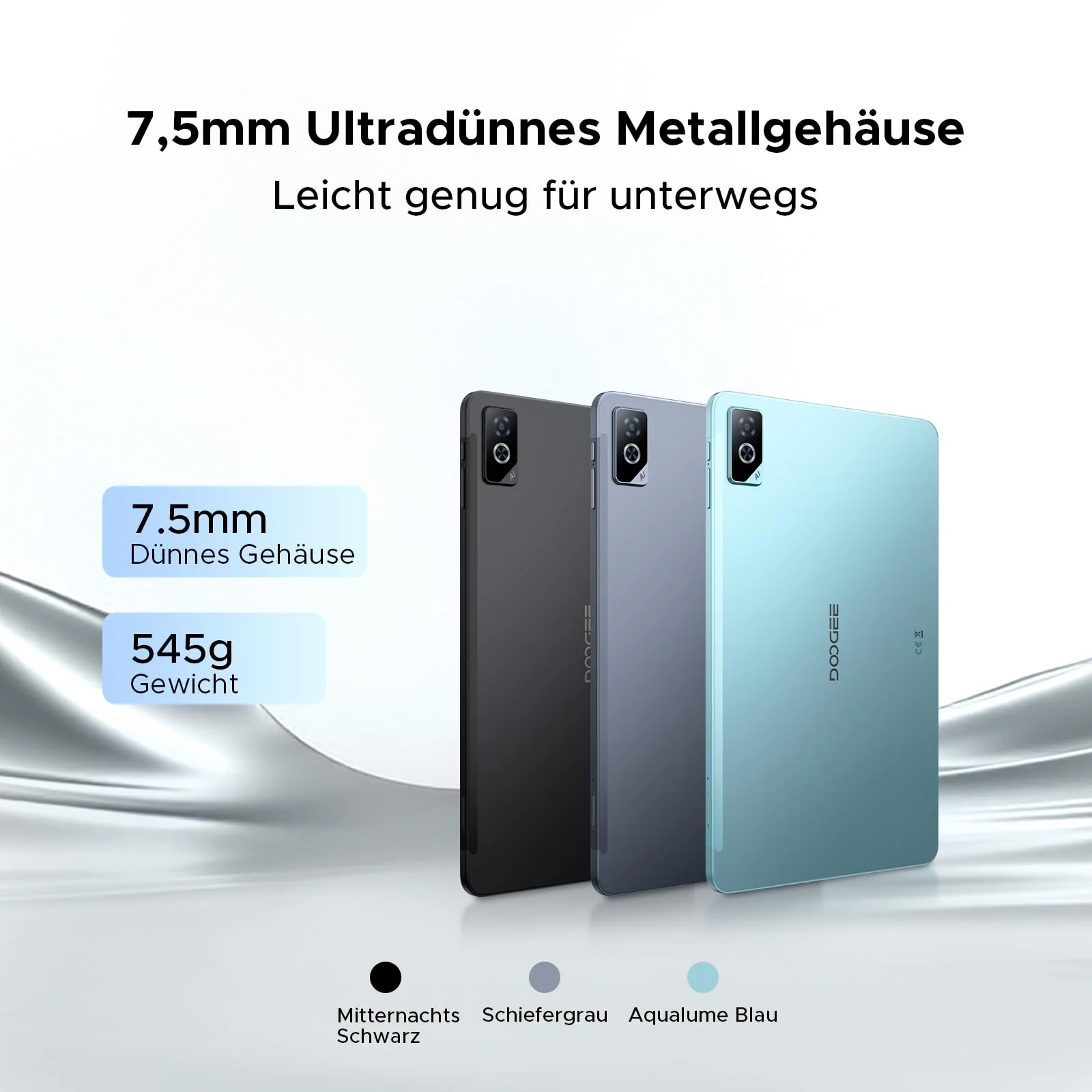 DOOGEE Tab G6 Pro Android 16 Tablet 12 Zoll 2.4K 90Hz Gemini AI, Helio G100 Octa-Core Tablet Mit Tastatur und Stift, 36GB+128GB/2TB Tablets mit Stift, 9000mAh/18W, 13MP+8MP/4G LTE/5G WiFi/Face ID/OTG - Image 5