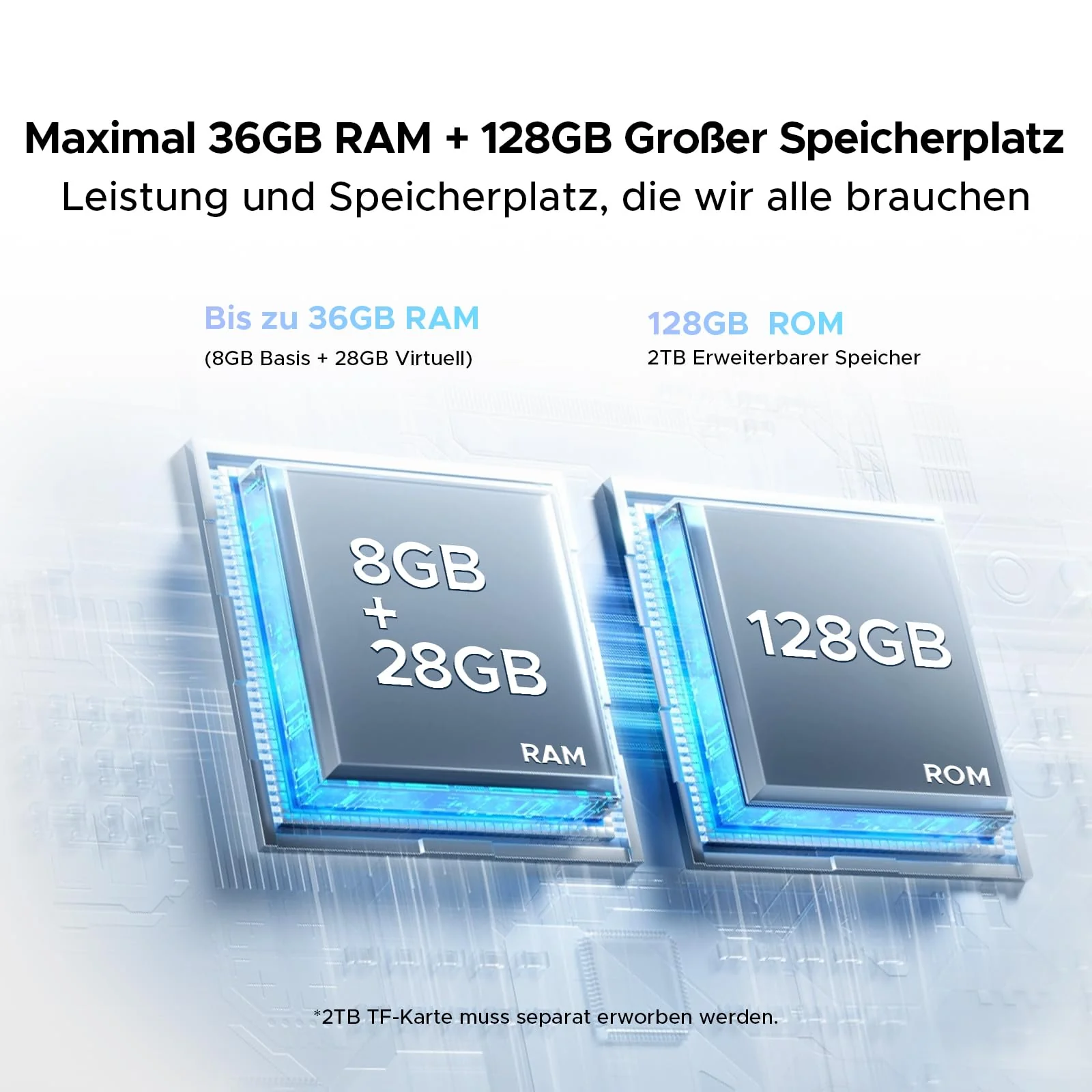DOOGEE Tab G6 Pro Android 16 Tablet 12 Zoll 2.4K 90Hz Gemini AI, Helio G100 Octa-Core Tablet Mit Tastatur und Stift, 36GB+128GB/2TB Tablets mit Stift, 9000mAh/18W, 13MP+8MP/4G LTE/5G WiFi/Face ID/OTG - Image 8