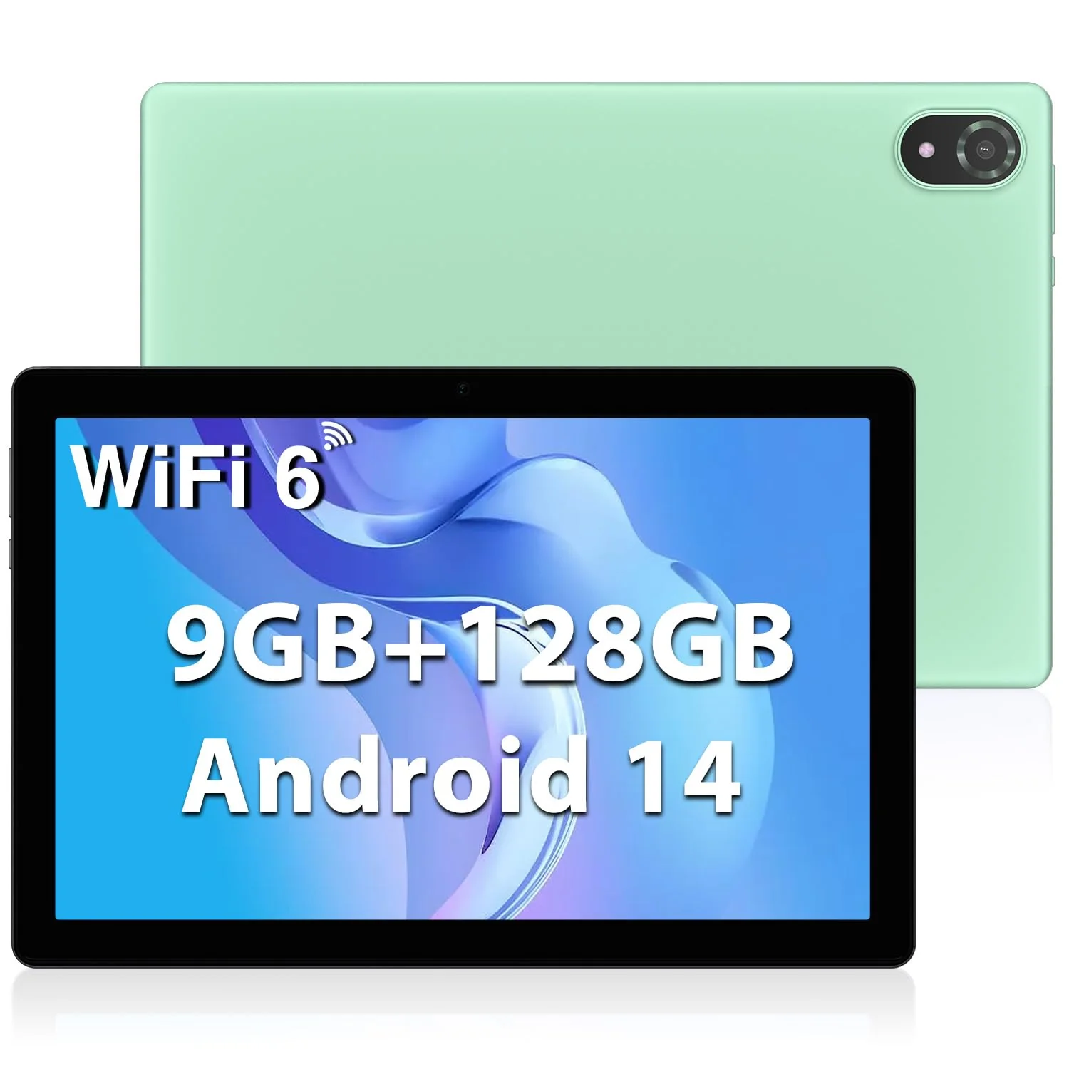 DOOGEE U10 Tablet 10 Zoll Android 14 2025, 9GB RAM + 128GB ROM (1TB TF) Kinder Tablet PC 1280 * 800 HD+ IPS Dual Camera, 5G WIFI6/ Face ID/Widevine L1/ BT 5.0/ OTG/ 5060mAh/ 8+5MP/ Type C