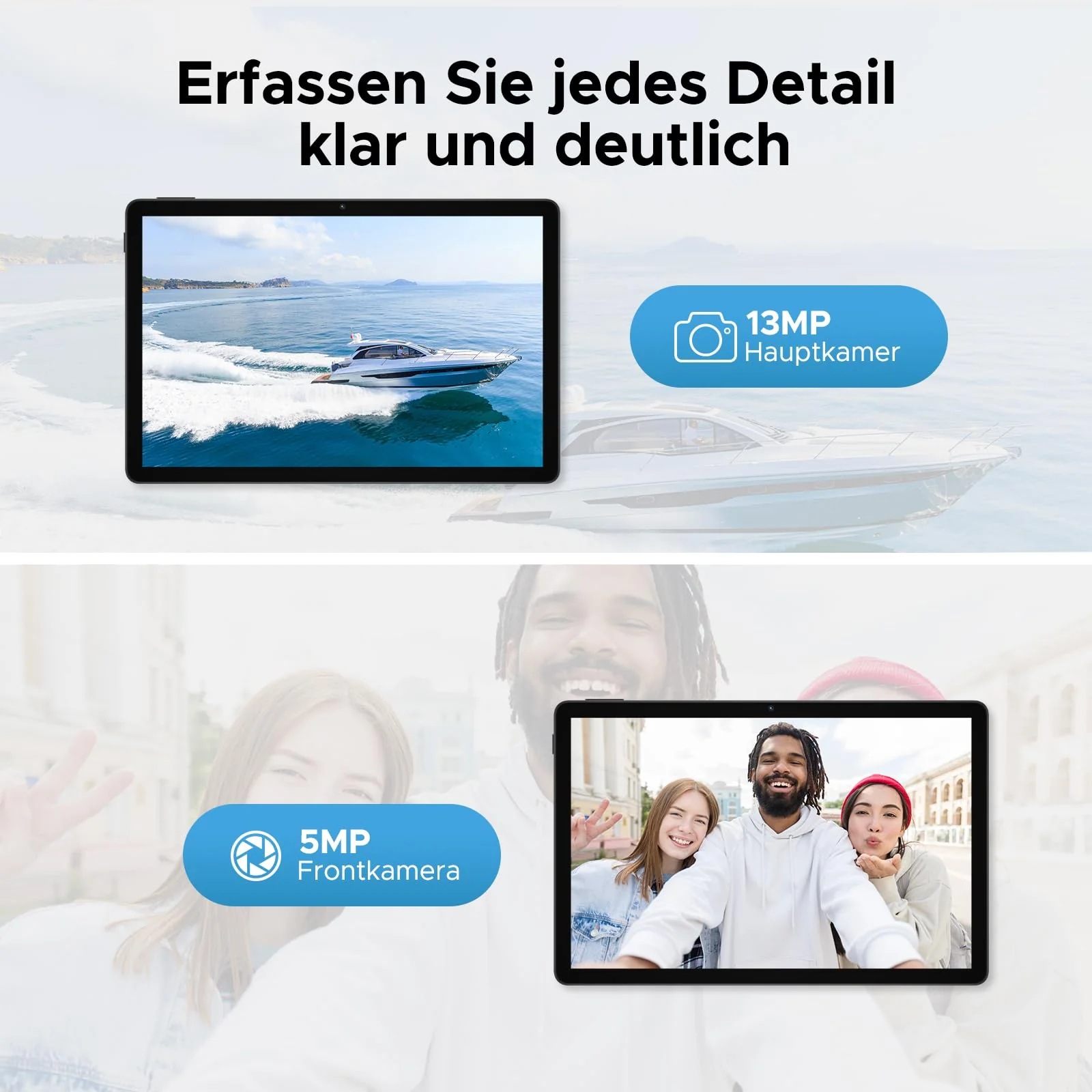 DOOGEE U11 2025 Neueste Android 15 Tablet 11 Zoll 16GB+128GB (2TB TF) Widevine L1 Gaming Tablets, 8580mAh, Octa-Core, 2.4G+5G WiFi, 13MP+5MP, Tablet mit Tastatur, Maus, Stift, Hülle und Schutzfolie - Image 4
