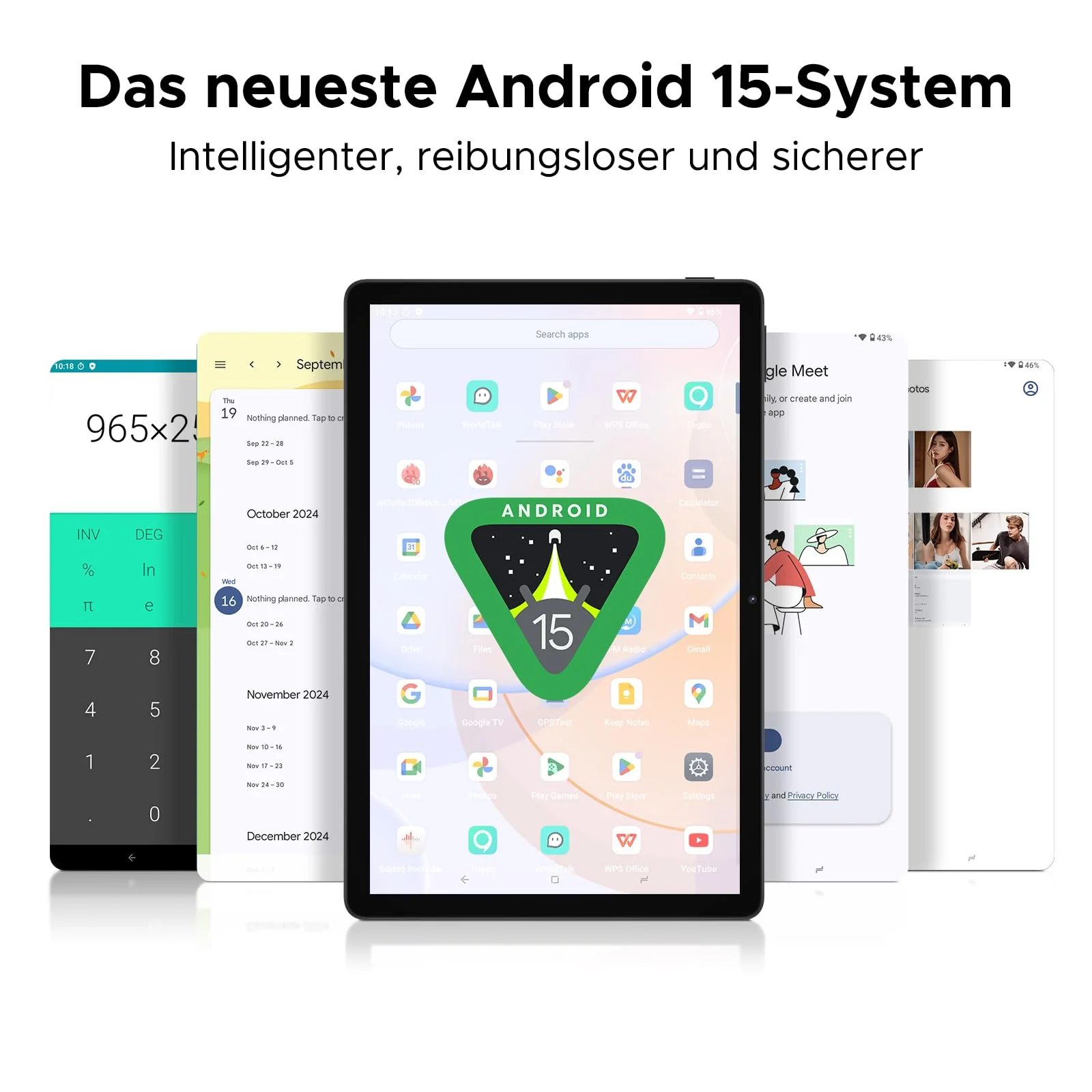 DOOGEE U11 2025 Neueste Android 15 Tablet 11 Zoll 16GB+128GB (2TB TF) Widevine L1 Gaming Tablets, 8580mAh, Octa-Core, 2.4G+5G WiFi, 13MP+5MP, Tablet mit Tastatur, Maus, Stift, Hülle und Schutzfolie - Image 9