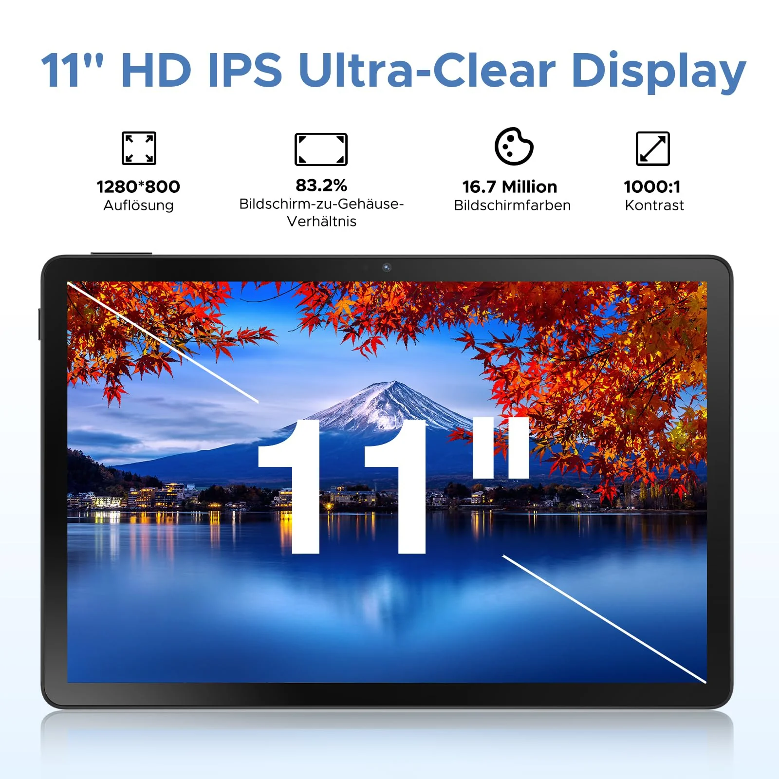 DOOGEE U11 Pro Android 16 Tablet 11 Zoll Gemini AI, 30GB+256GB (2TB TF), 8580mAh, 90Hz Display, WiFi 5, T7200 Octa Core Tablets PC, 13MP+5MP, Tablet mit Tastatur, Stift, Maus, Hülle - Image 5