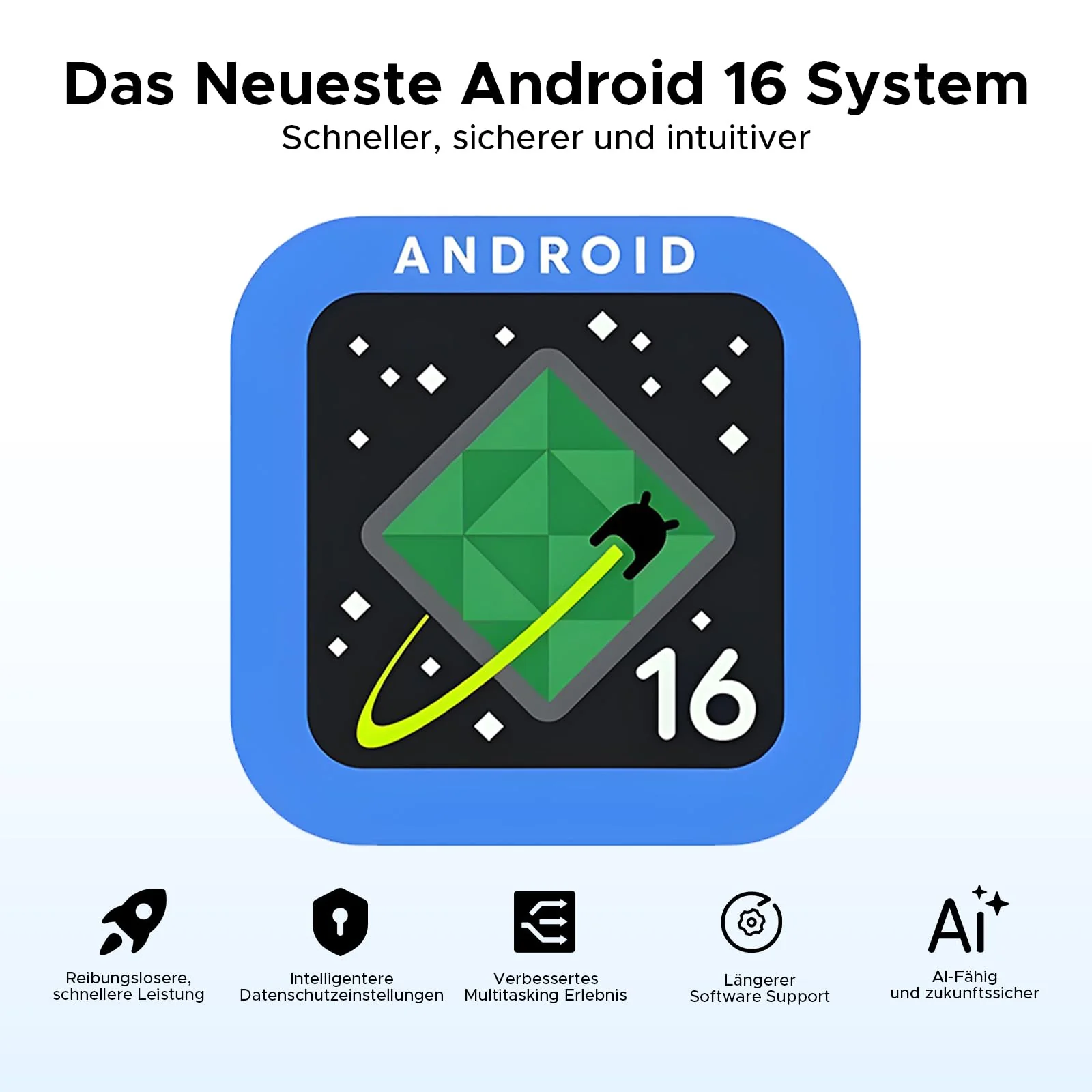 DOOGEE U11 Pro Android 16 Tablet 11 Zoll Gemini AI, 30GB+256GB (2TB TF) Gaming Tablets, 8580mAh, 90Hz Display, WiFi 5, T7200 Octa Core, 13MP+5MP, Tablet mit Tastatur, Stift, Maus, Hülle,Schwarz - Image 11