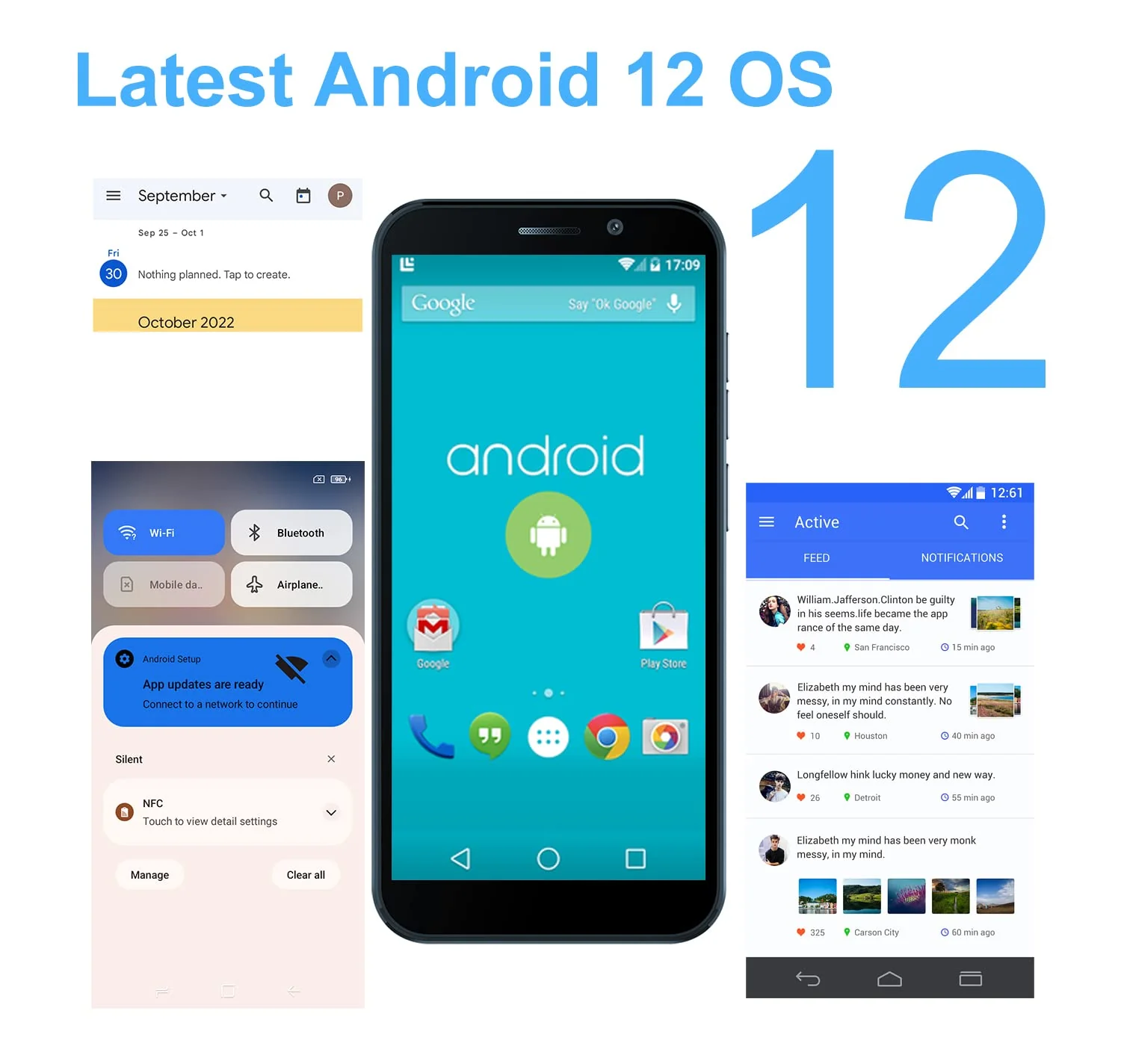 DOOGEE X97 Smartphone ohne Vertrag Günstig 4G Android 12 Handy, 6.0 Zoll HD+ Display, 3GB+16GB (256 GB Erweiterbar) 2.0 GHz Processor, 4200mAh, 8MP+5MP Kamera 2022 Face ID GPS Dual SIM Handys Schwarz - Image 6