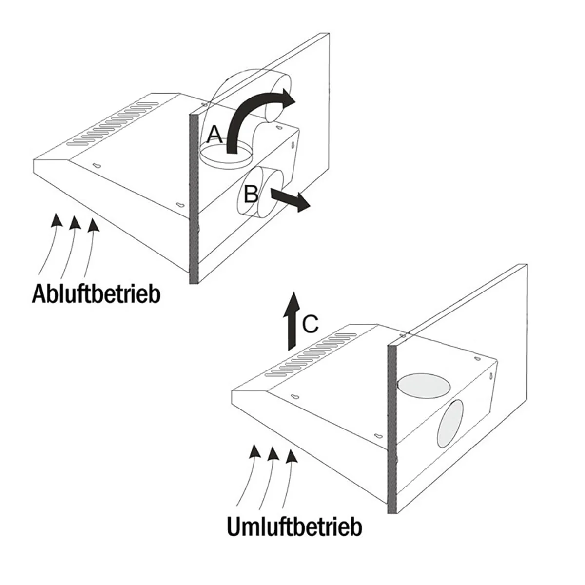Doppelmotor Design Unterbau-Dunstabzugshaube NEG15-TDLS+ (Edelstahl, silber), Glas-Front mit Sensor Touch, 384 m³/h Umwälzleistung, Nachlauffunktion, Abluft und Umluftbetrieb - Image 5