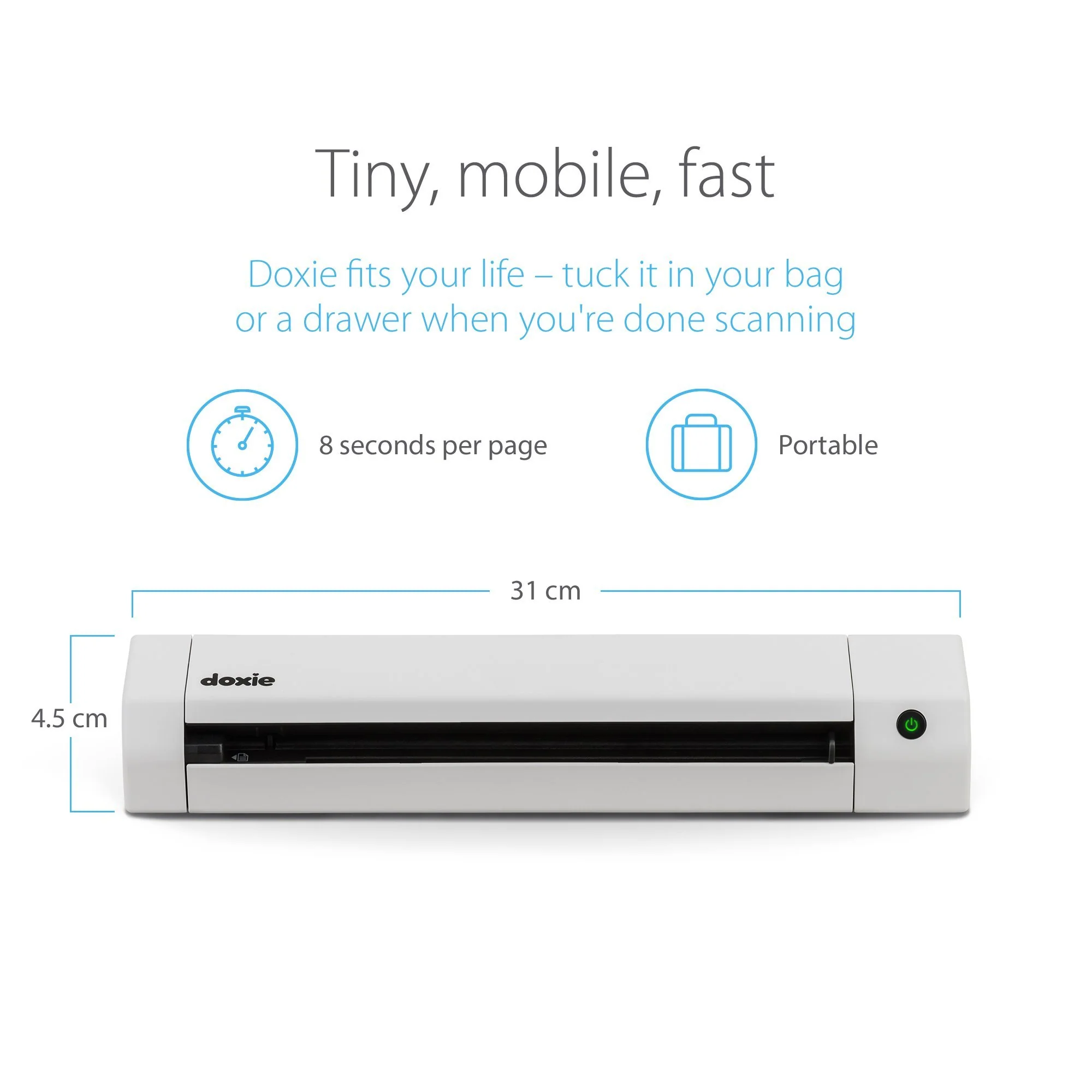 Doxie Go SE - Portable A4 Document Scanner with Rechargeable Battery and Brilliant Software - Image 5