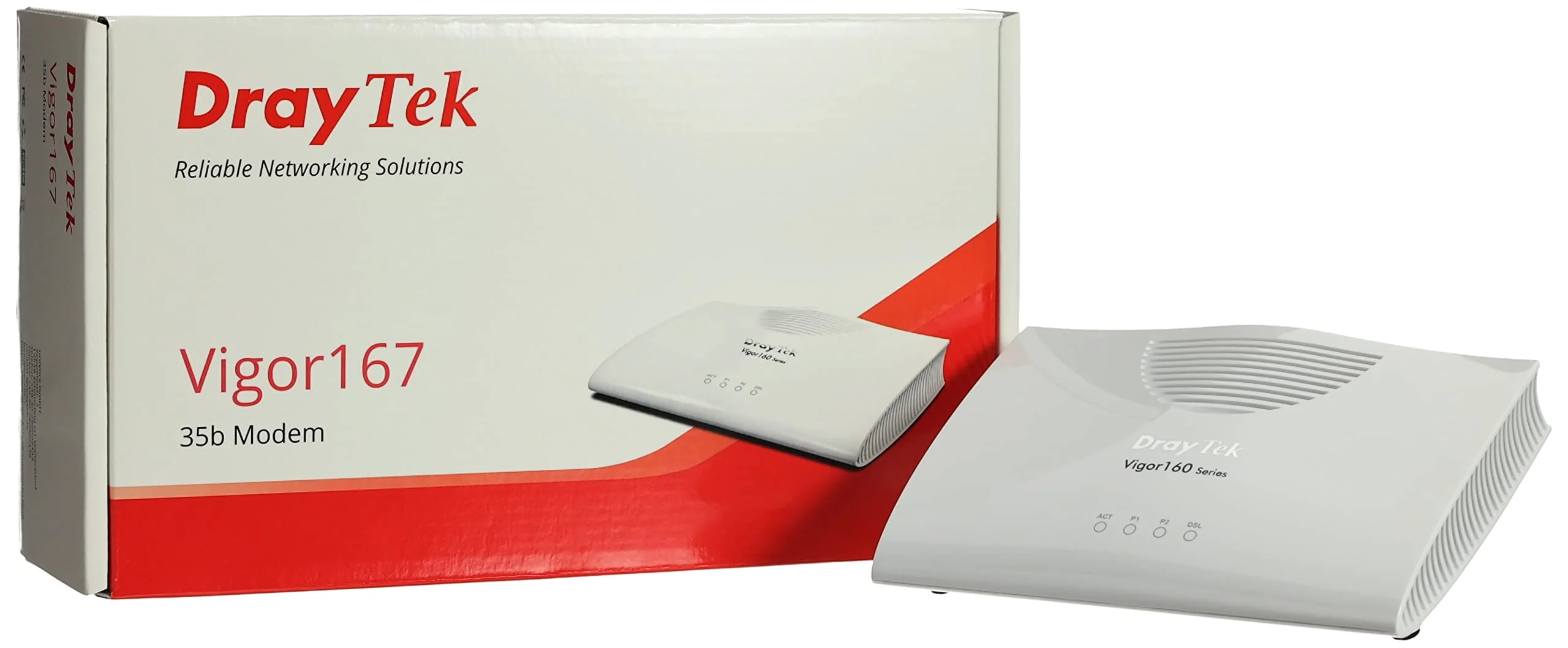 DrayTek Vigor 167 Supervectoring/VDSL2/ADSL2+ Modem DE-at-CH Weiss, Standard - Image 2