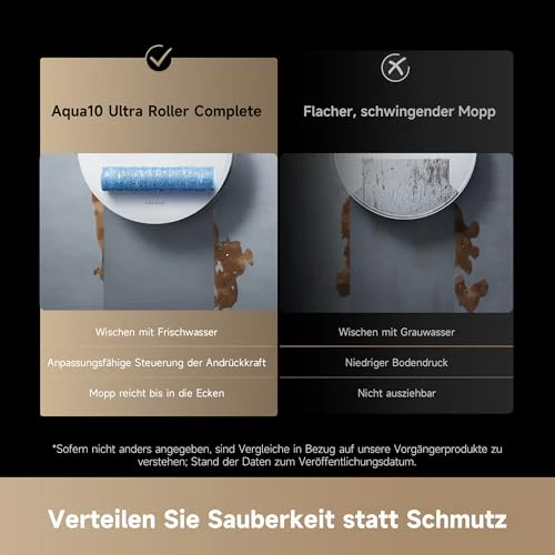 dreame Aqua10 Ultra Roller Complete Saugroboter mit Wischfunktion, 30.000Pa Saugkraft, 8 cm Hindernisfreiheit, Selbstreinigung der Rollen, automatisches Entleeren, intelligente Sprachsteuerung - Image 2