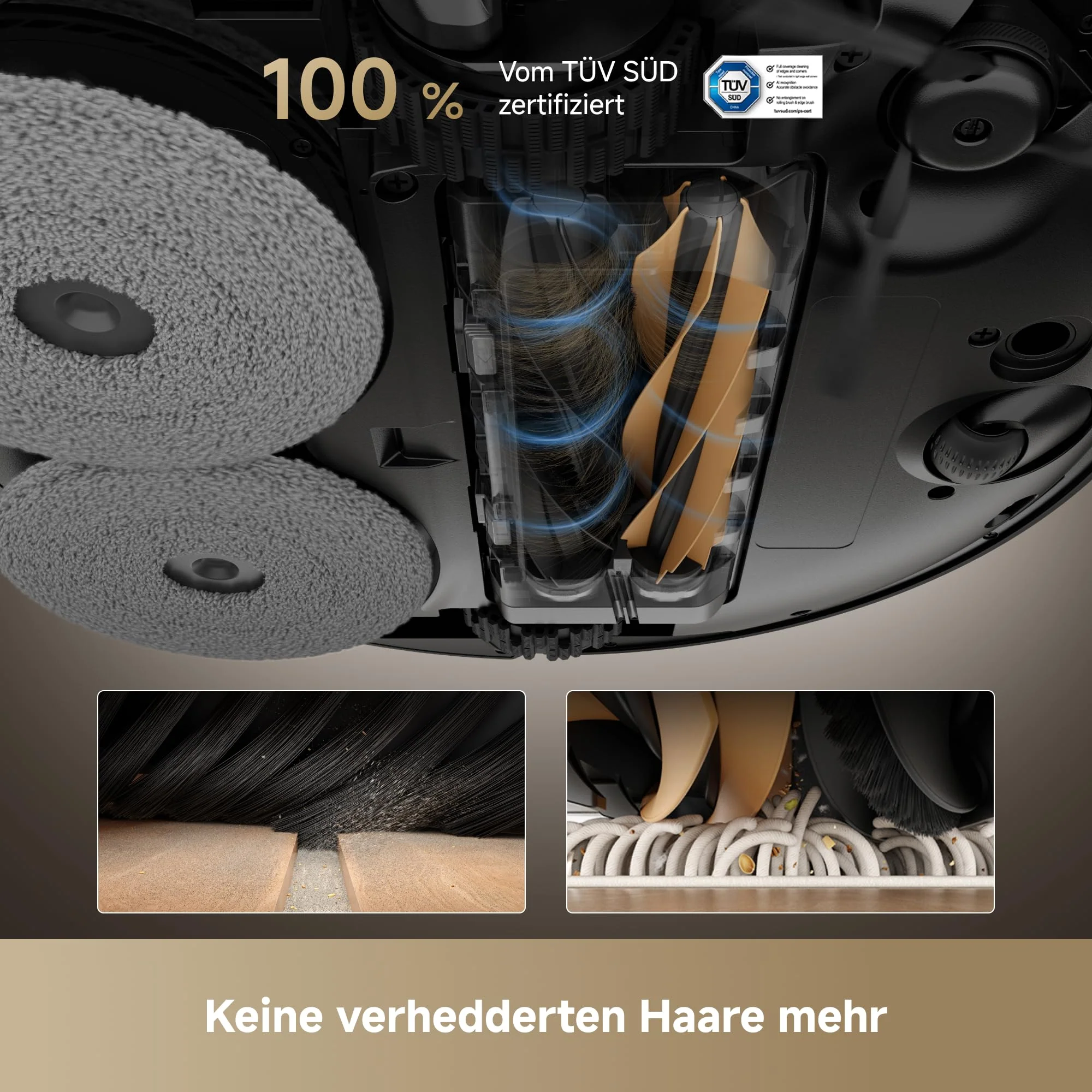 dreame X50 Master Staubsaugerroboter mit 24,9cm Basisstation, automatisches Nachfüllen und Entleeren, Nachlaufsystem, AI Hindernisvermeidung und 360° Navigation, 20.000 Pa - Image 6