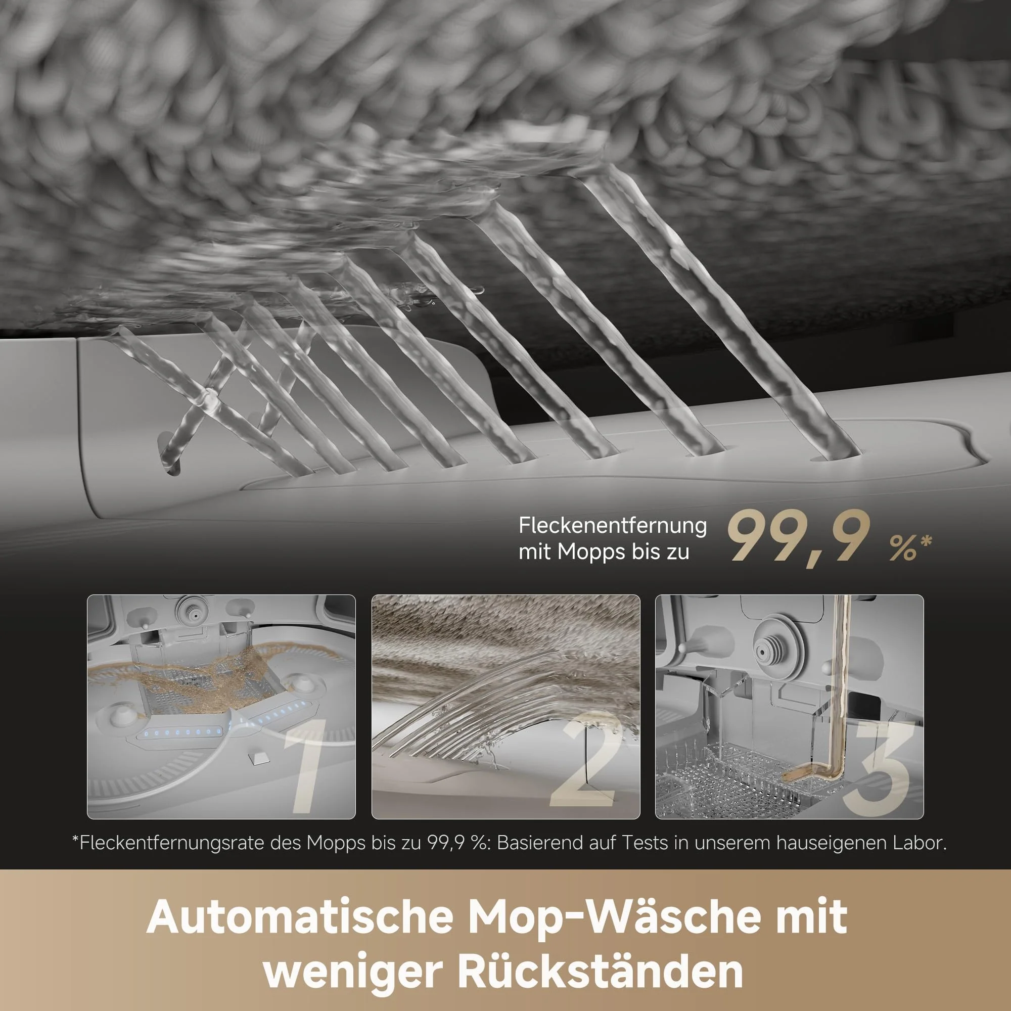dreame X50 Ultra Complete Saugroboter mit Wischfunktion,20.000Pa Saugkraft,6 cm Hindernisfreiheit, mit Wischfunktion&Hebarem Wischmopp,KI-Hindernisvermeidung und 360° Navigation - Image 7
