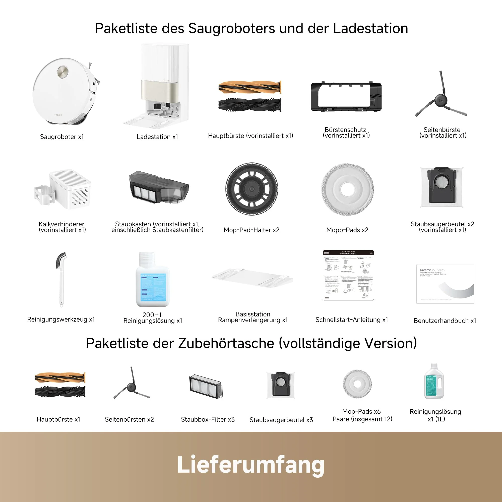 DREAME X50 Ultra Complete Saugroboter mit Wischfunktion,20.000Pa Saugkraft,6 cm Hindernisfreiheit, mit Wischfunktion&Hebarem Wischmopp,KI-Hindernisvermeidung und 360° Navigation - Image 7