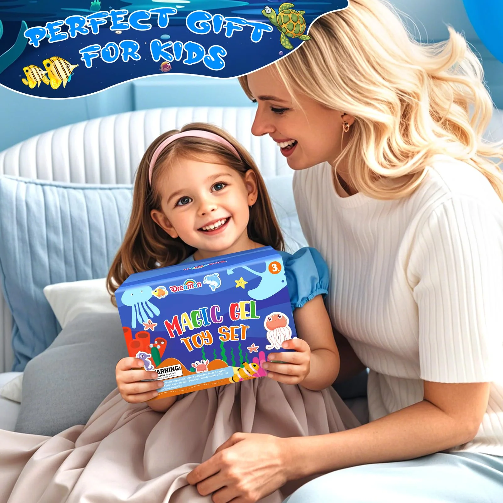 Dreamon Magic Water Gel Toy Kit, DIY 3D Magisches Wassergel-Spielzeug, Aqua Gelz Set mit 22 Farben & 16 Formen, Kreatives Spielzeug Geschenk für Kinder ab 3+, Jungen und Mädchen - Image 2