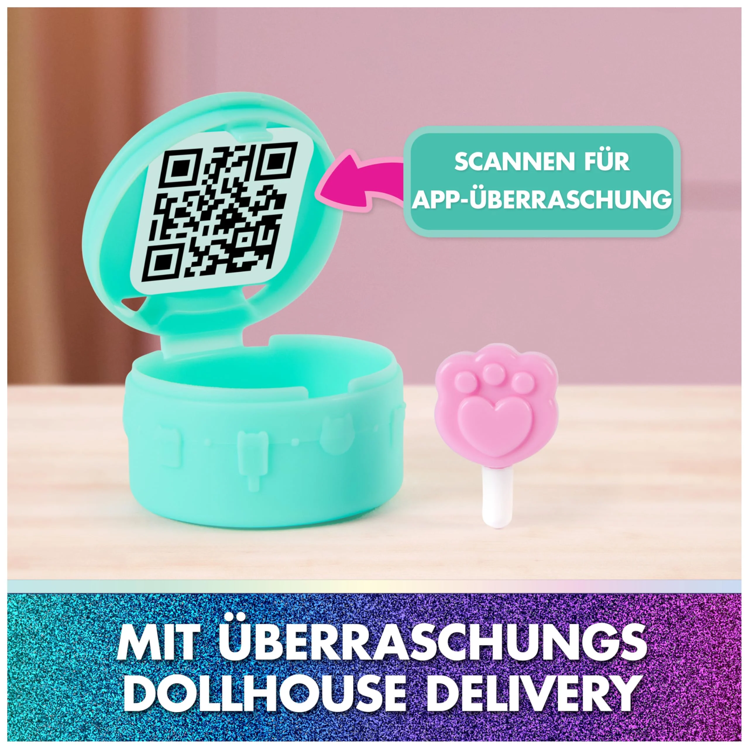 DREAMWORKS GABBY'S DOLLHOUSE: DER FILM - "Kuchis süßer Balkon", Spielset mit Spielfigur & Puppenhaus Zubehör für Kinder ab 3 Jahren - Image 4
