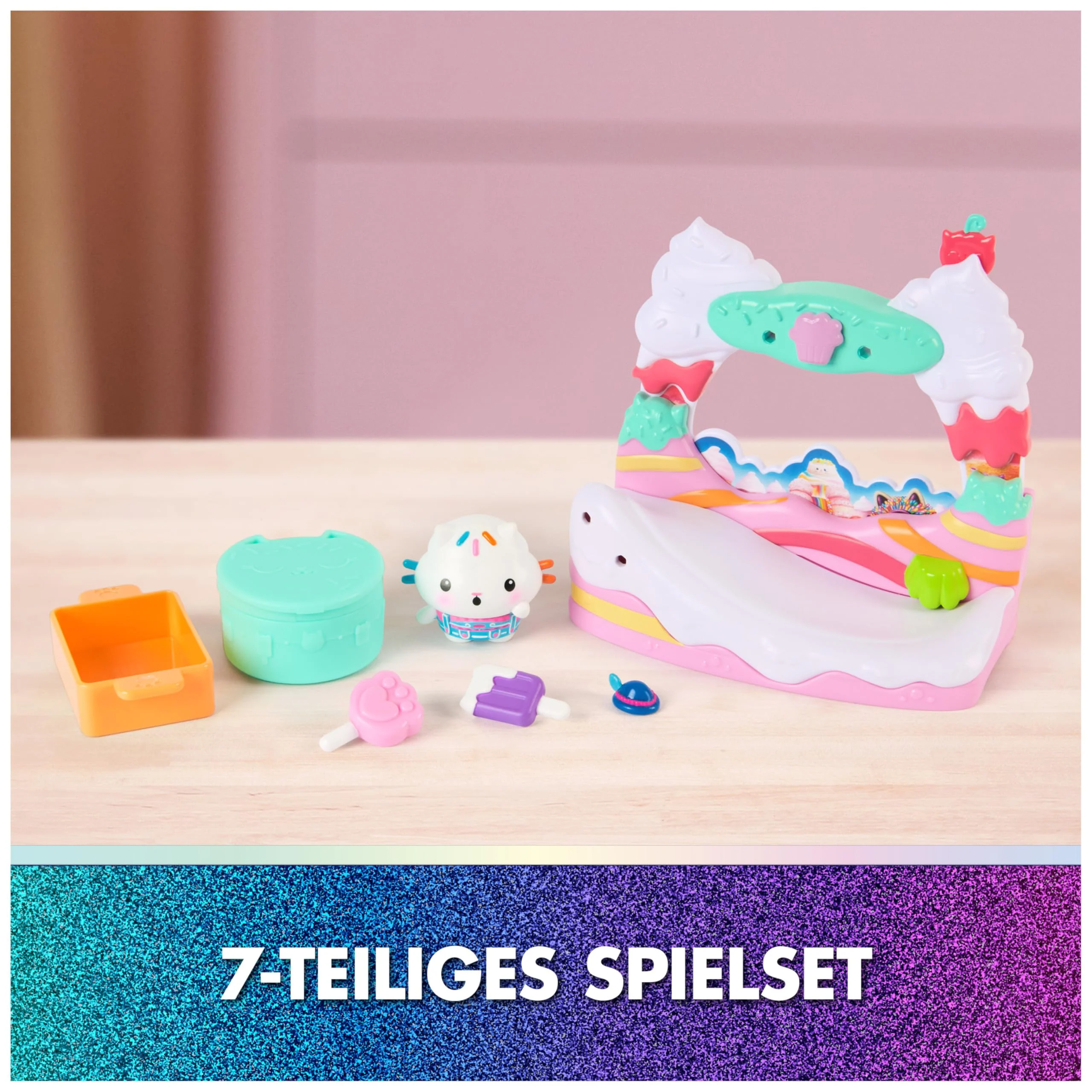 DREAMWORKS GABBY'S DOLLHOUSE: DER FILM - "Kuchis süßer Balkon", Spielset mit Spielfigur & Puppenhaus Zubehör für Kinder ab 3 Jahren - Image 7
