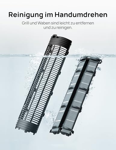 DREO Luftkühler mit Wasserkühlung, Leiser Turmventilator 102 cm, Verdunstungskühler mit 80° Oszillation, 3 Modi, 4 Geschwindigkeiten, Fernbedienung, Für Schlafzimmer & Wohnzimmer, Schwarz - Image 7