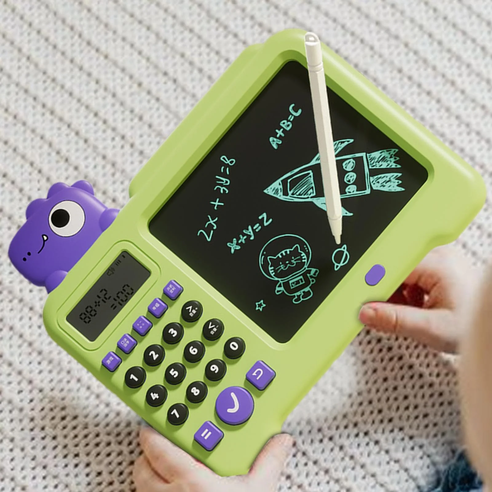 Dreuhuing LCD-Schreibtablett für Kinder, Handschriftspielzeug für Kinder - LCD-Zeichen- und Schreibtablett 2-in-1-Elektrospielzeug - National Learning Zeichenblock, Lernspielzeug, löschbares - Image 7