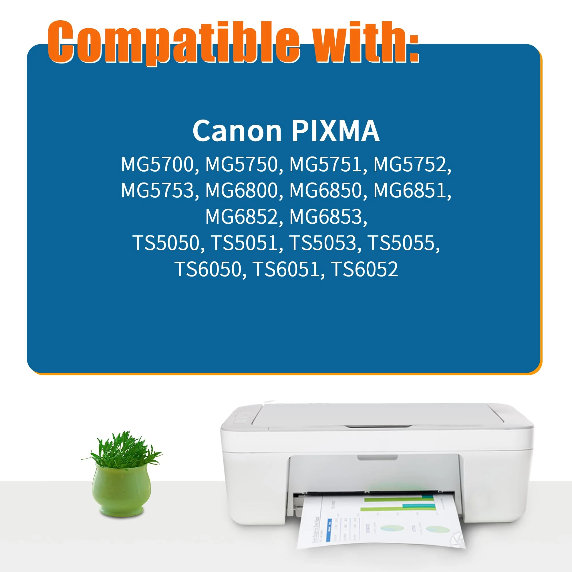 Druckerpatronen Kompatibel für Canon PGI-570 CLI-571 für Canon Pixma TS5050 TS5000 TS5051 TS5053 TS5055 TS6050 TS6051 TS6052 MG5750 MG5751 MG5752 MG5753 MG6800 MG6850 MG6851 MG6852 MG6853 (20er-Pack) - Image 3