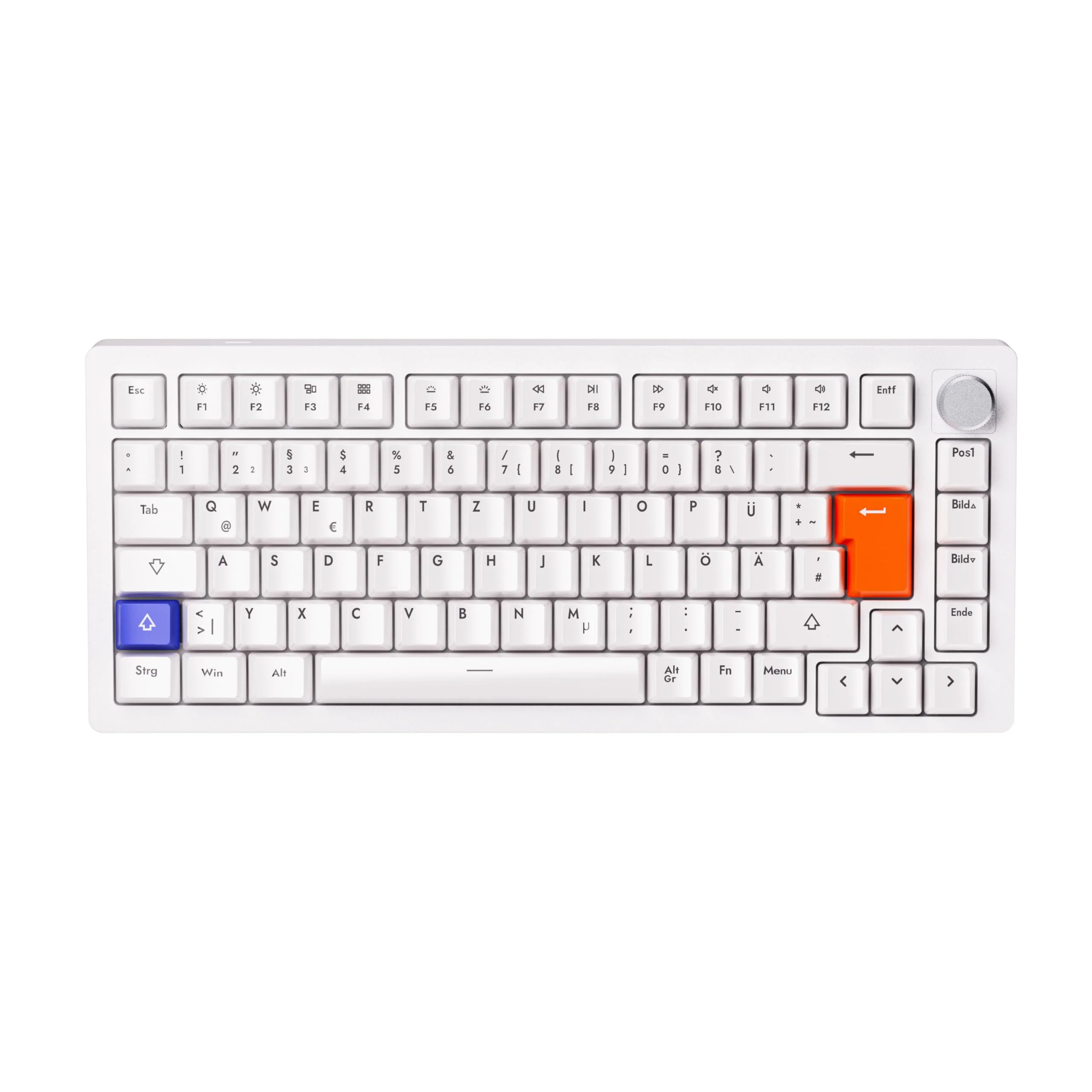 DrunkDeer A75 Rapid Trigger Mechanische Gaming-Tastatur Magnetic Switch 75% TKL RGB 82Keys USB verkabelt ISO DELayout,Weiß - Image 4