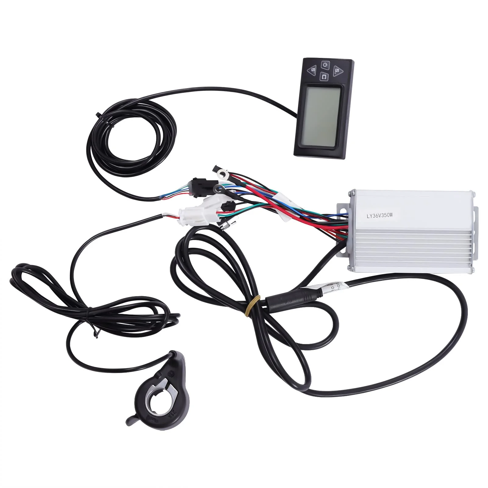 DSYOGX E Bike Vorderrad Umbausatz 350W 36V Elektrofahrräder Nabenmotor Elektrofahrrad Umrüstsatz Motor mit LCD Display für Fahrräder mit 20-Zoll-Reifen - Image 6