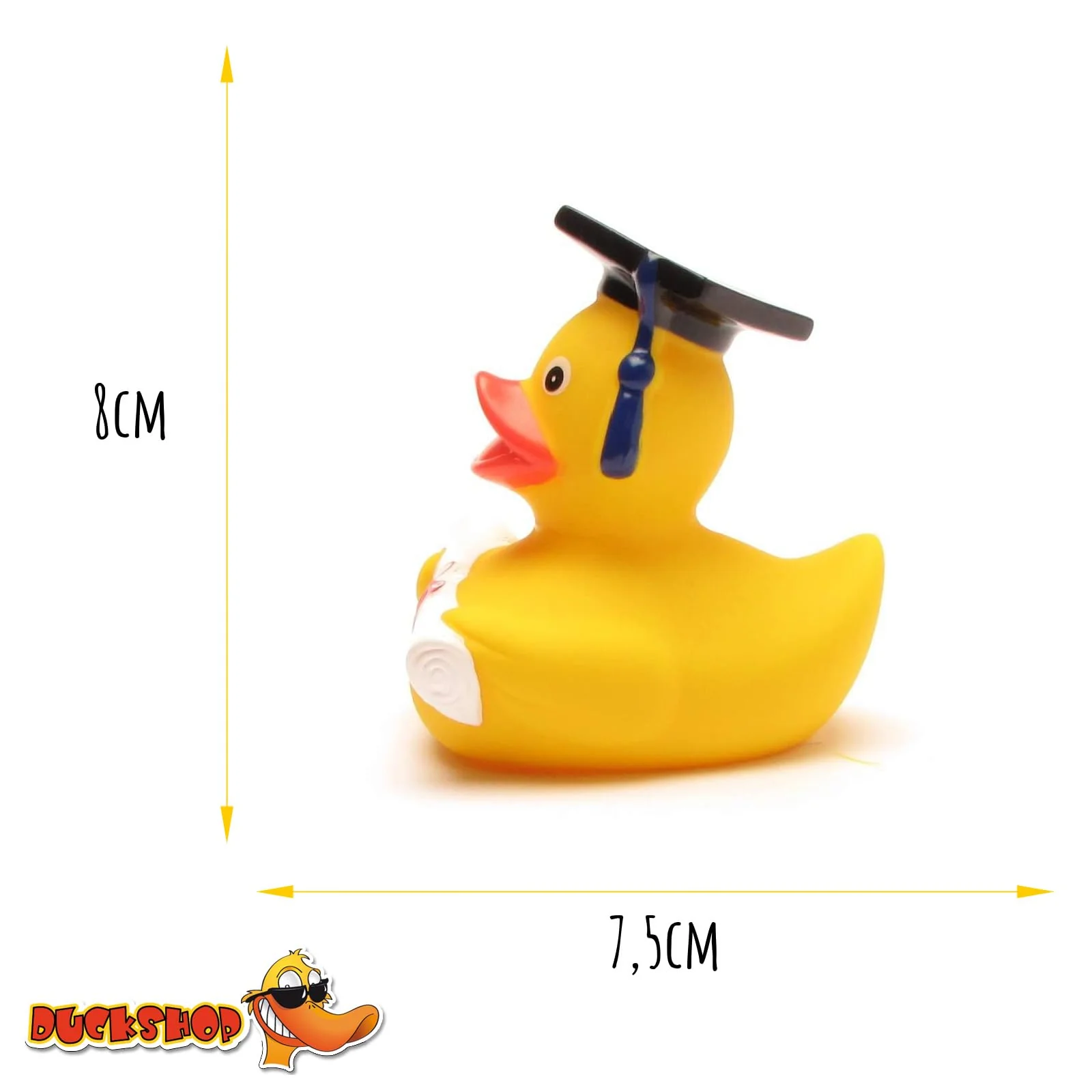 Duckshop I Badeente Akademiker mit Diplom I Quietscheentchen mit Doktorhut I Quietscheente I Geschenk Abschluss I Präsent Universität - Image 5