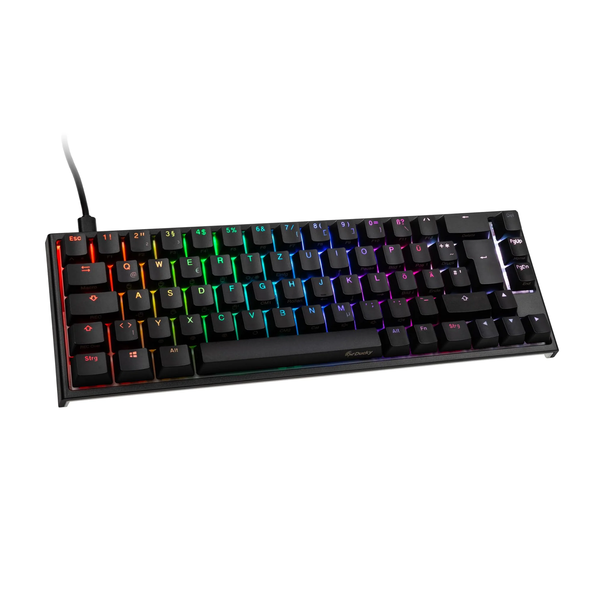 Ducky ONE 2 SF Gaming Tastatur - MX-Speed-Silver - RGB LED - DE-Layout - schwarz - Image 5