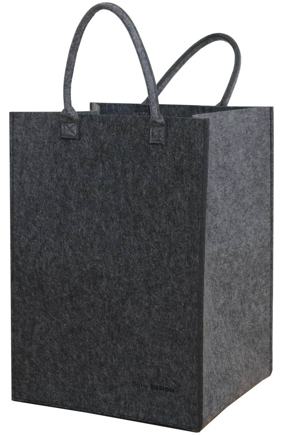 DuneDesign 100l Wäschekorb Filz Groß - Filztasche XXL Wäschekorb 60 cm hoch - Wäschesammler Filz - Holztasche für Kaminholz Groß Deckenkorb Wohnzimmer Flaschensammler Leergut Aufbewahrungskorb Filz - Image 7