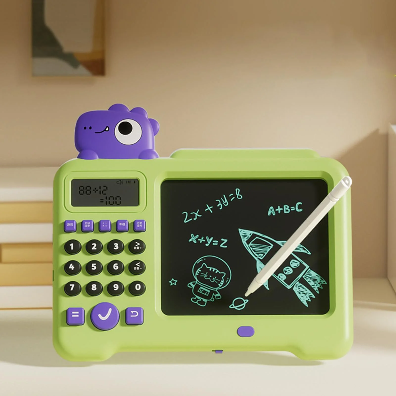 Duroecsain Lernspielzeug zum Zeichnen, LCD-Schreibtablett - LCD-Zeichnungs-Schreibtablett für Kinder, elektrisches Spielzeug,National Learning Zeichenblock, Lernspielzeug, löschbares Kritzelbrett für - Image 5
