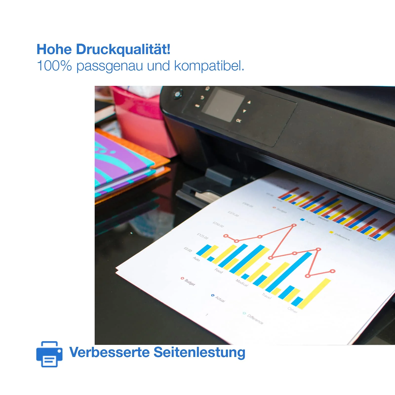 duston 5X TK1160, TK-1160 Schwarz Toner kompatibel zu Kyocera ECOSYS P2040dn P2040dw - Image 5
