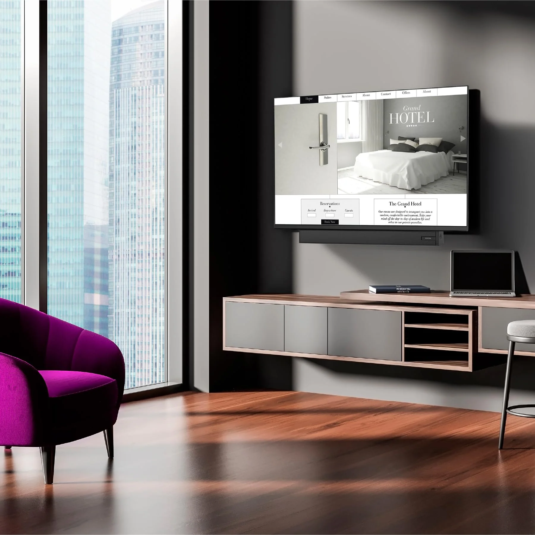 DYON Movie Smart 32 VX-S - 32 Zoll (80 cm) Smart TV mit Soundboost, Triple Tuner (DVB-C/-S2/-T2), App Store, Prime Video, Netflix, YouTube, DAZN, Disney+, Hotelmodus [2026] - Image 4