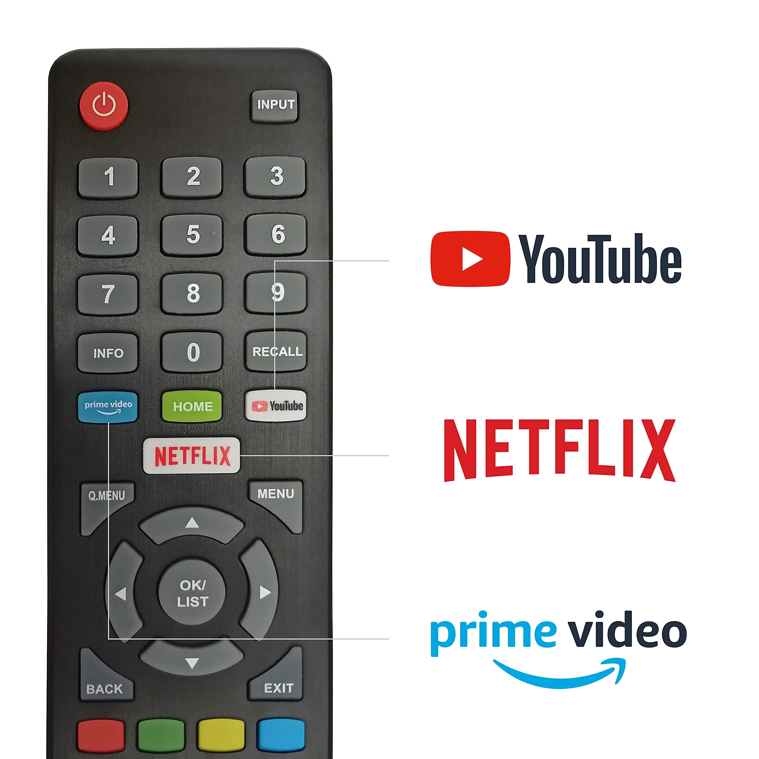 DYON Movie Smart 32 XT 80 cm (32 Zoll) Fernseher (HD Smart TV, HD Triple Tuner (DVB-C/-S2/-T2), Prime Video, Netflix & HbbTV) - Image 4