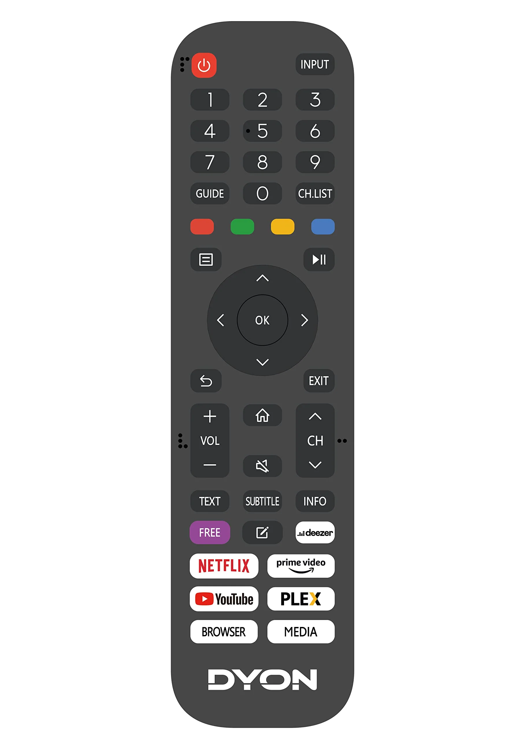 DYON Smart 40 VX-2 100 cm (40 Zoll) Fernseher (Full-HD TV, HD Triple Tuner (DVB-C/-S2/-T2), App Store, Prime Video, Netflix, YouTube, DAZN, Disney+) [Modelljahr 2023], Schwarz - Image 4