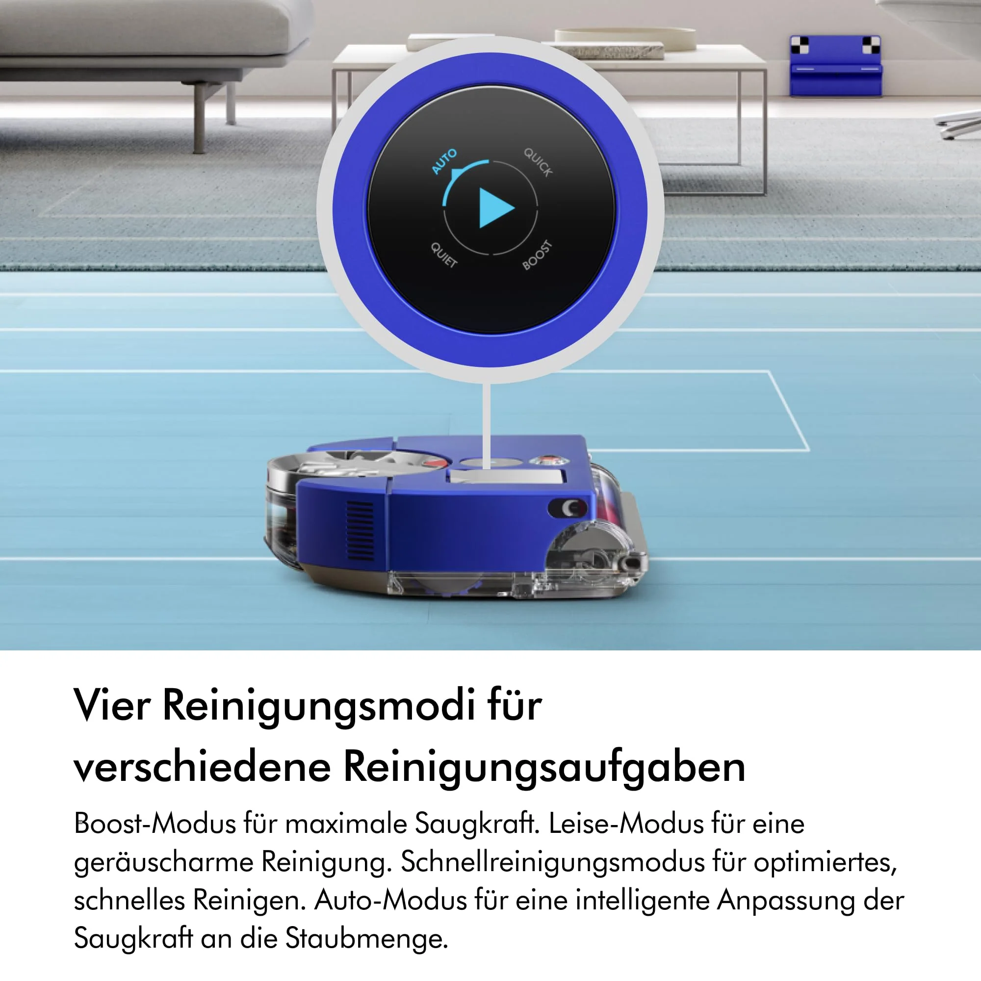 Dyson 360 Vis NAV Saugroboter (Blau/Nickel) - Image 2