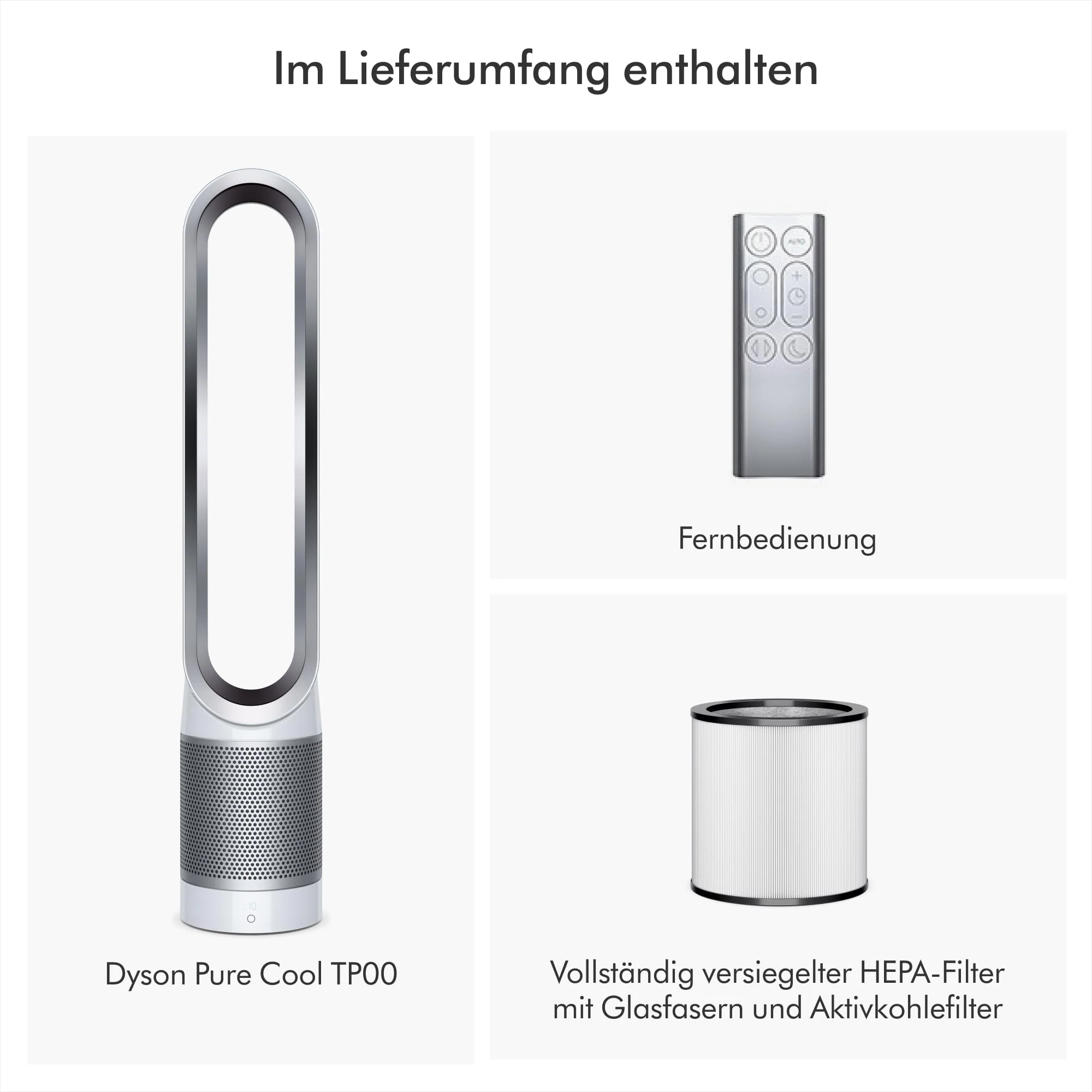 Dyson Pure Cool Luftreiniger TP00 (Weiß/Silber) - Image 5