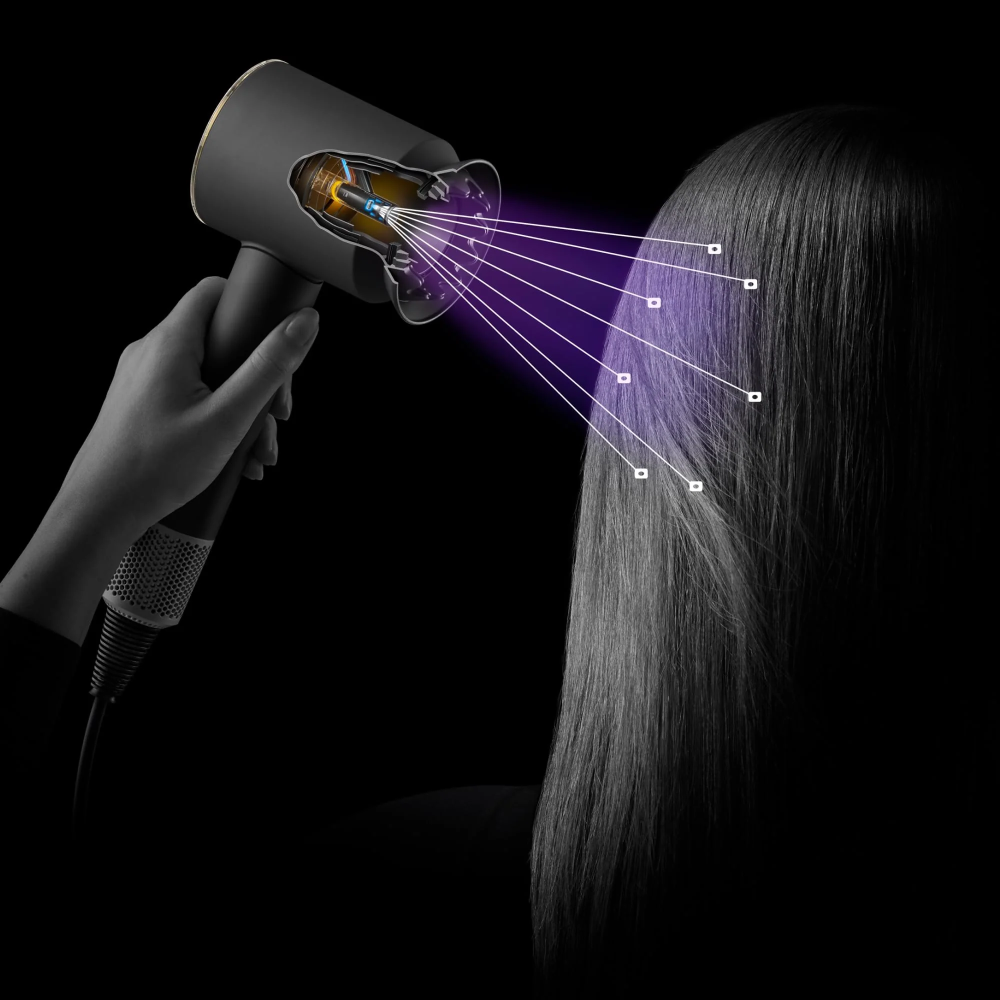 Dyson Supersonic Nural™ Haartrockner (Jasper Plum) - Image 7