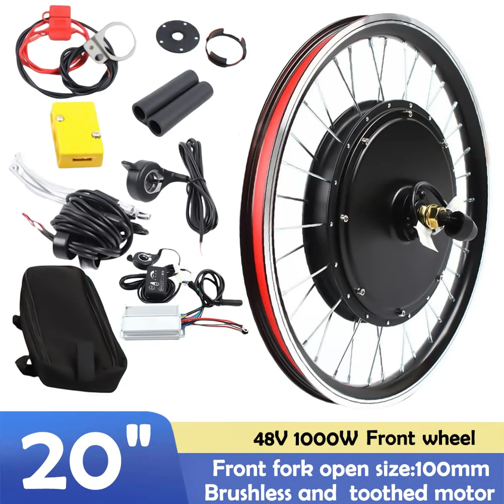 E-Bike Conversion Kit Elektrofahrrad Umbausatz 20 Zoll 48V 1000W Vorderrad Frontmotor E-Bike Umbausatz | EU Stock - Image 7