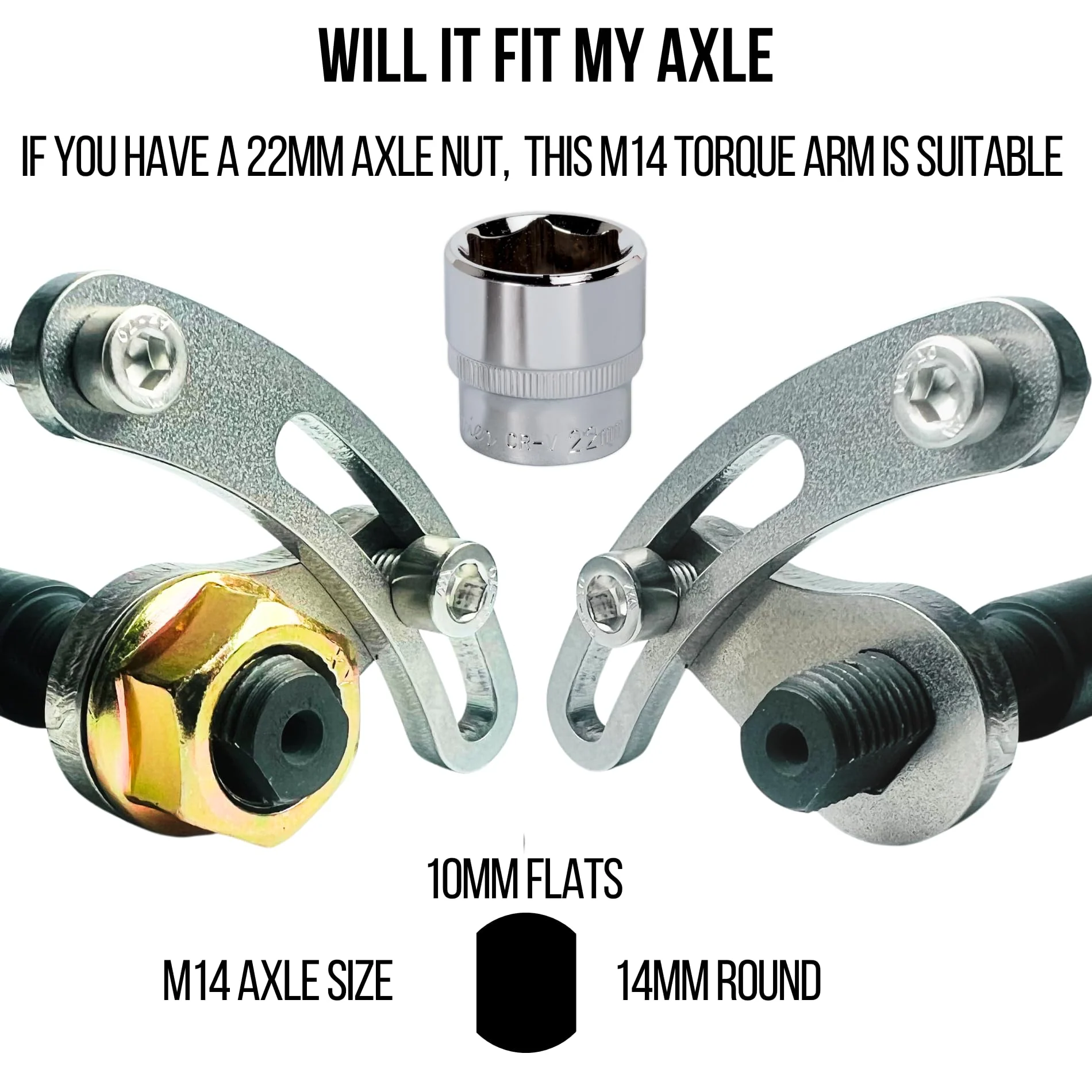 E Bike Power E Bike Drehmomentarm Set Universal M14 Heavy Duty Elektrofahrrad E Bike Hinterachse 6mm dick aus Edelstahl Anzug 1000W 2000W 3000W Motoren - Image 6